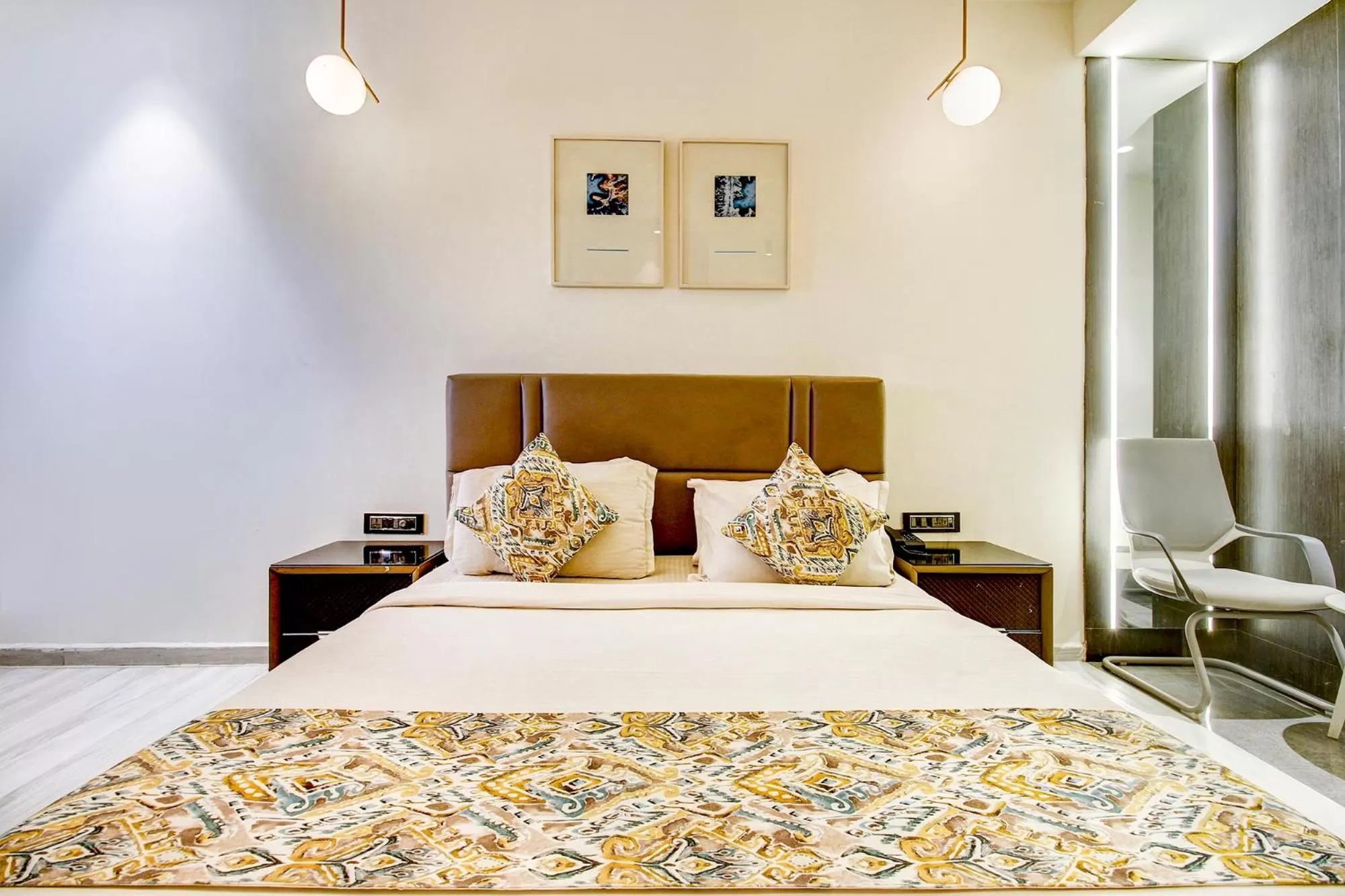 Bed in FabHotel Prime Oasis Blue