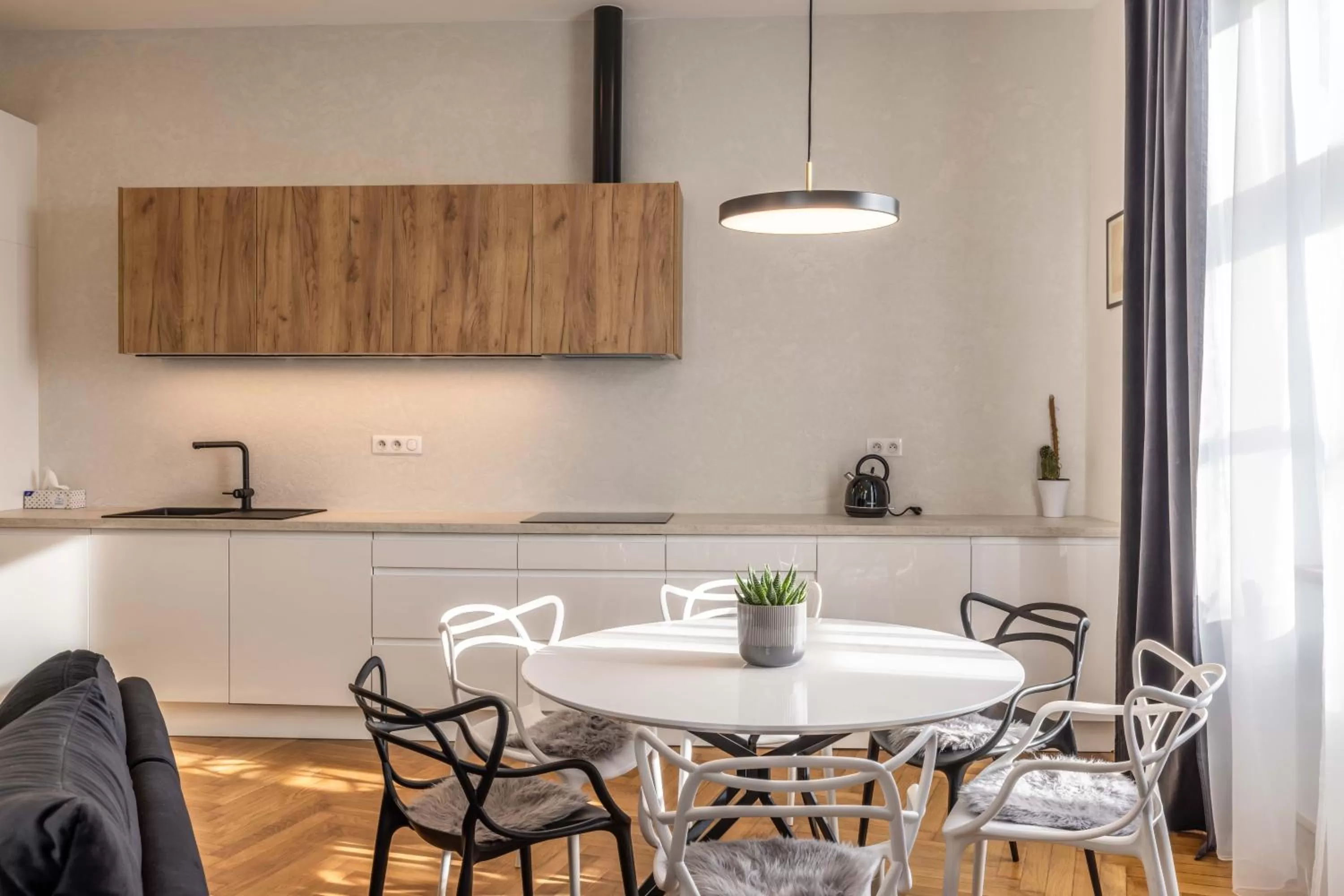 Kitchen or kitchenette in Apartmány Marienhof