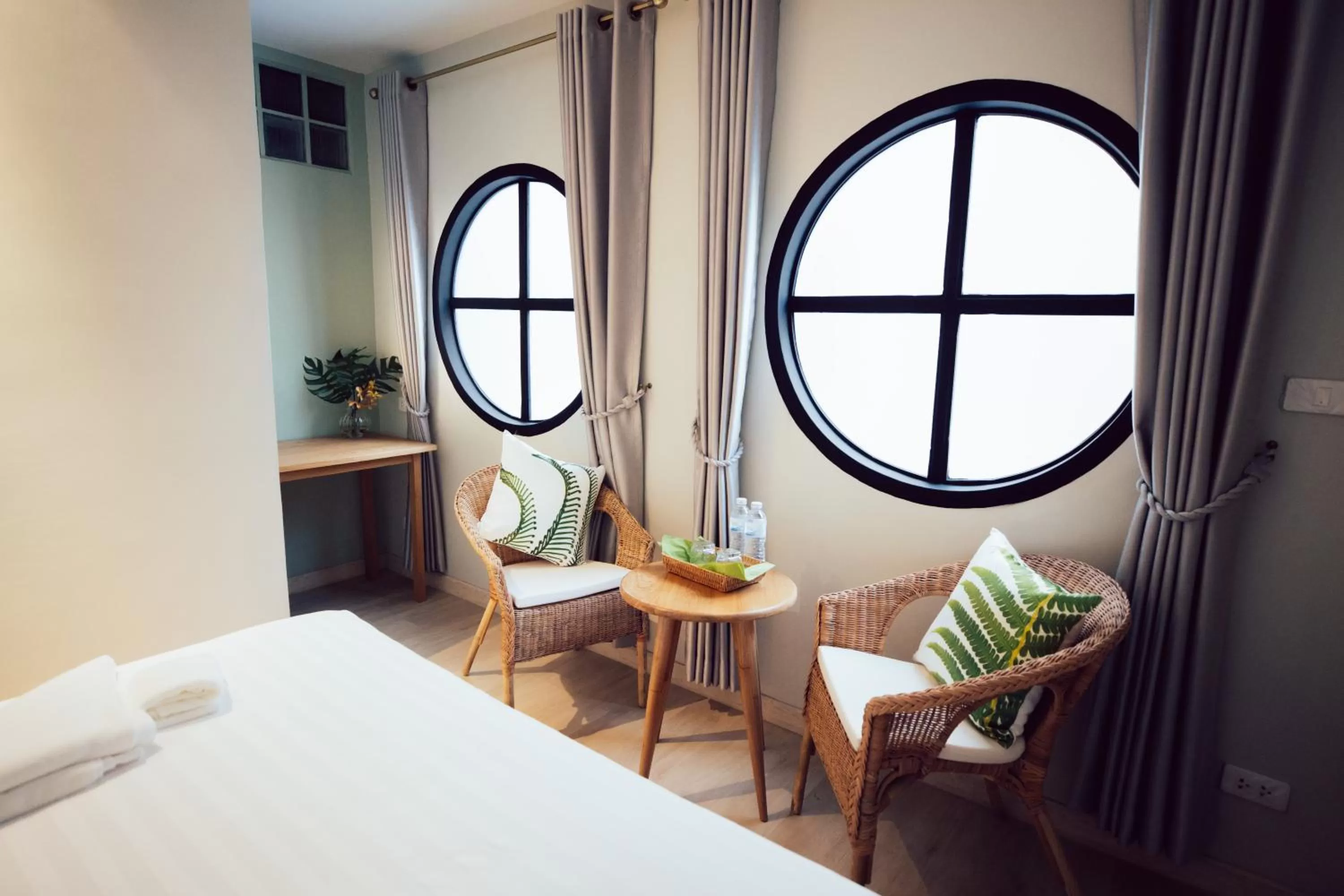 Seating area in J's Cafe and Poshtel