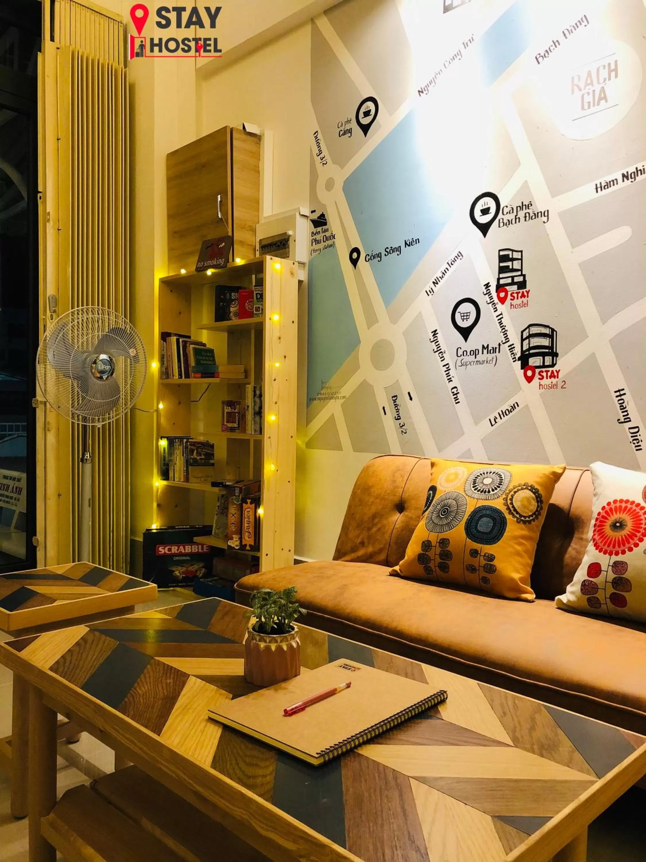 Living room in STAY hostel 2 - 350m from the ferry