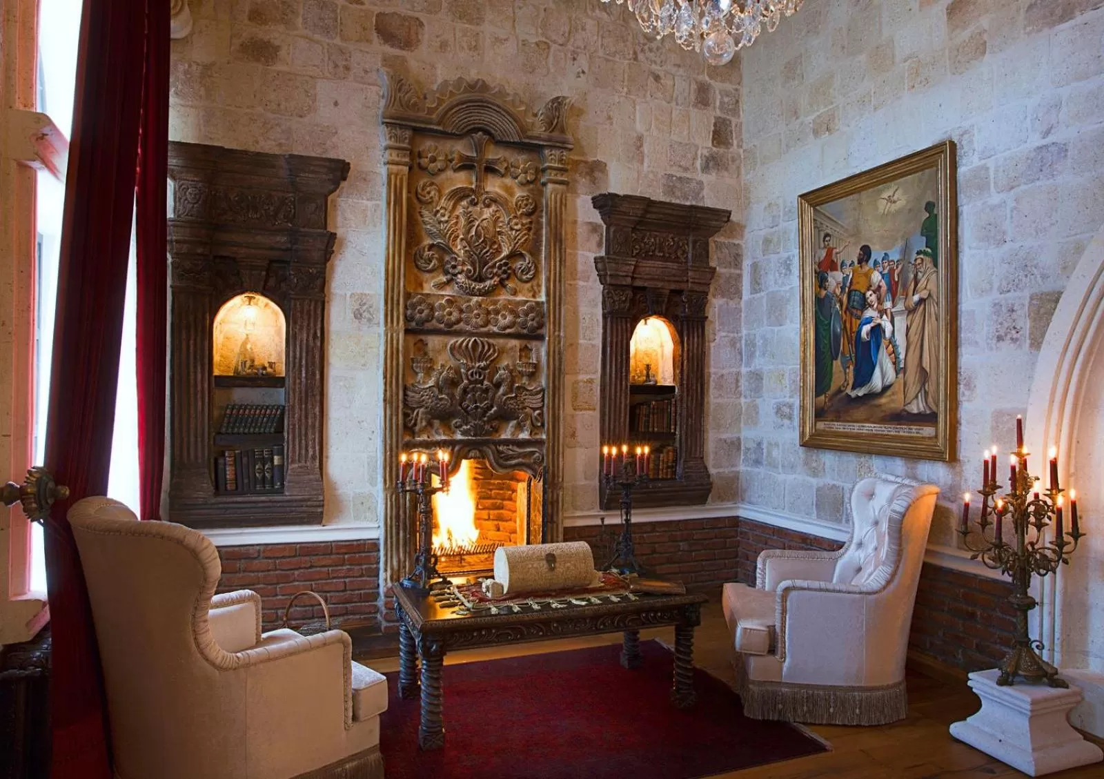 Seating area in Sacred House