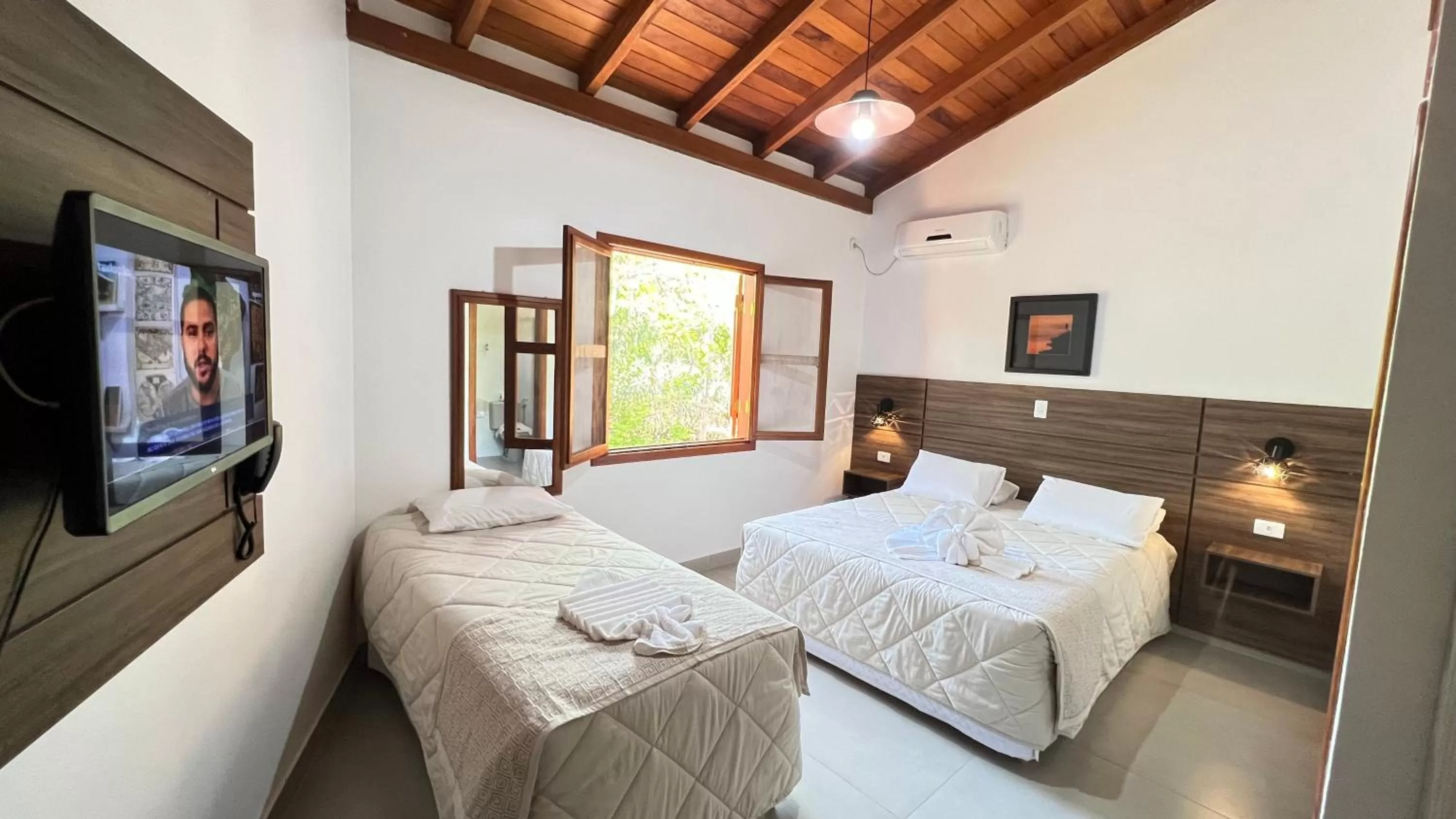 Bed in Hotel Cabanas