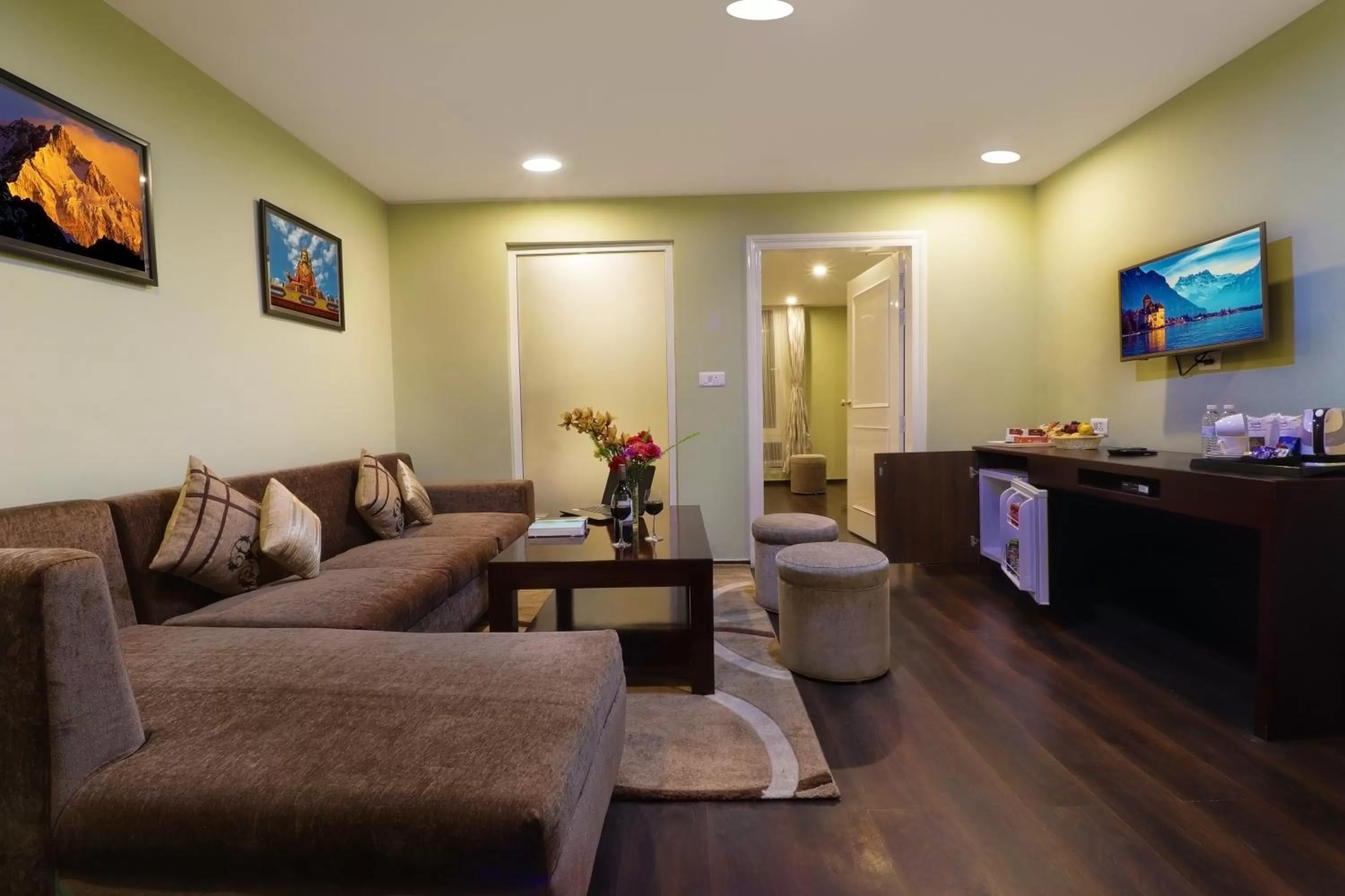 Living room in Five Gangtok