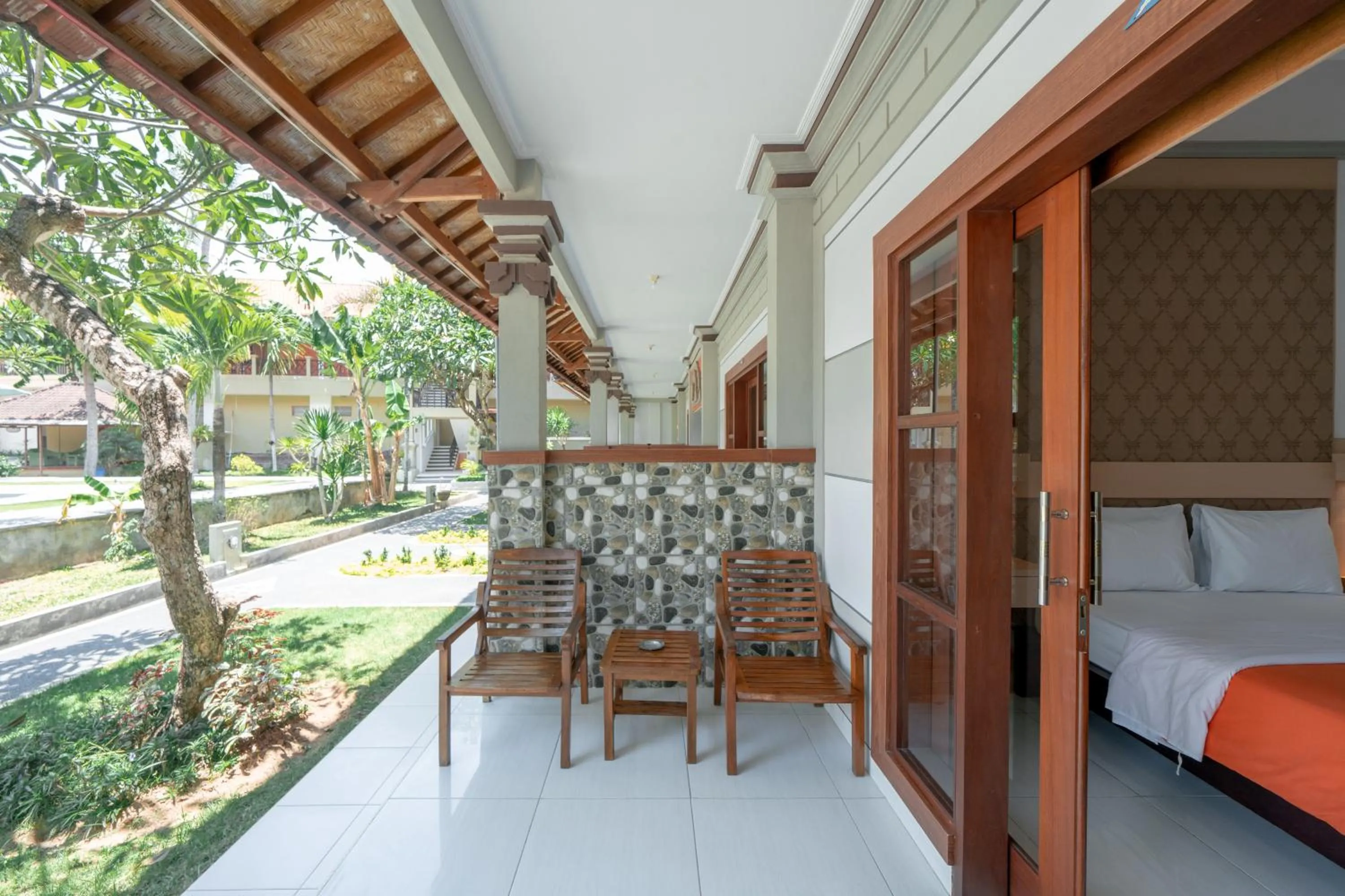 Patio, Bed in Bendesa Accommodation