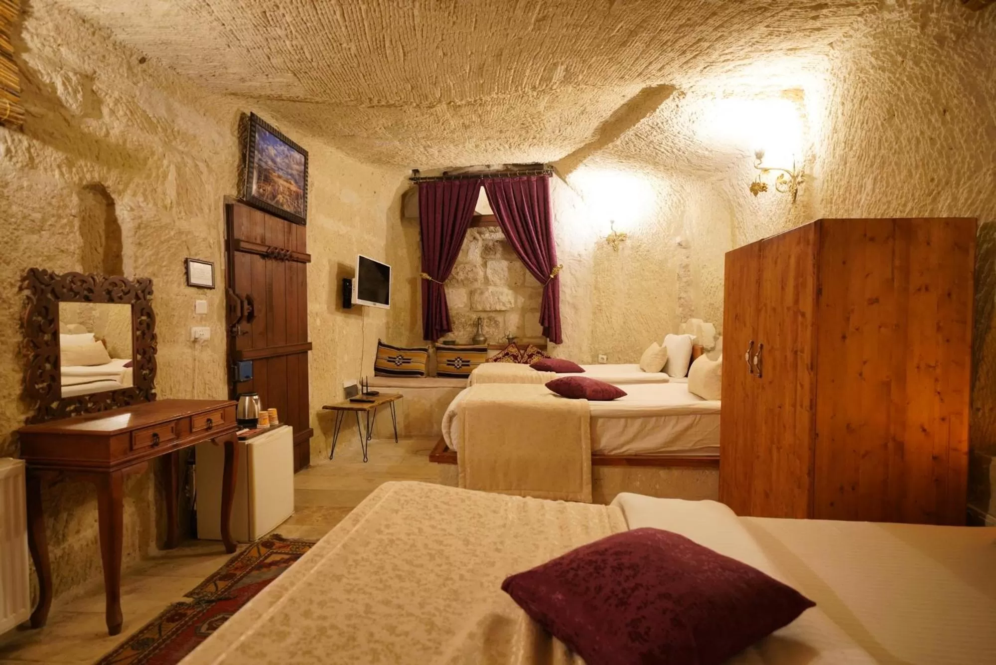 Bedroom, Bed in Cappadocia Nar Cave House & Swimming Pool