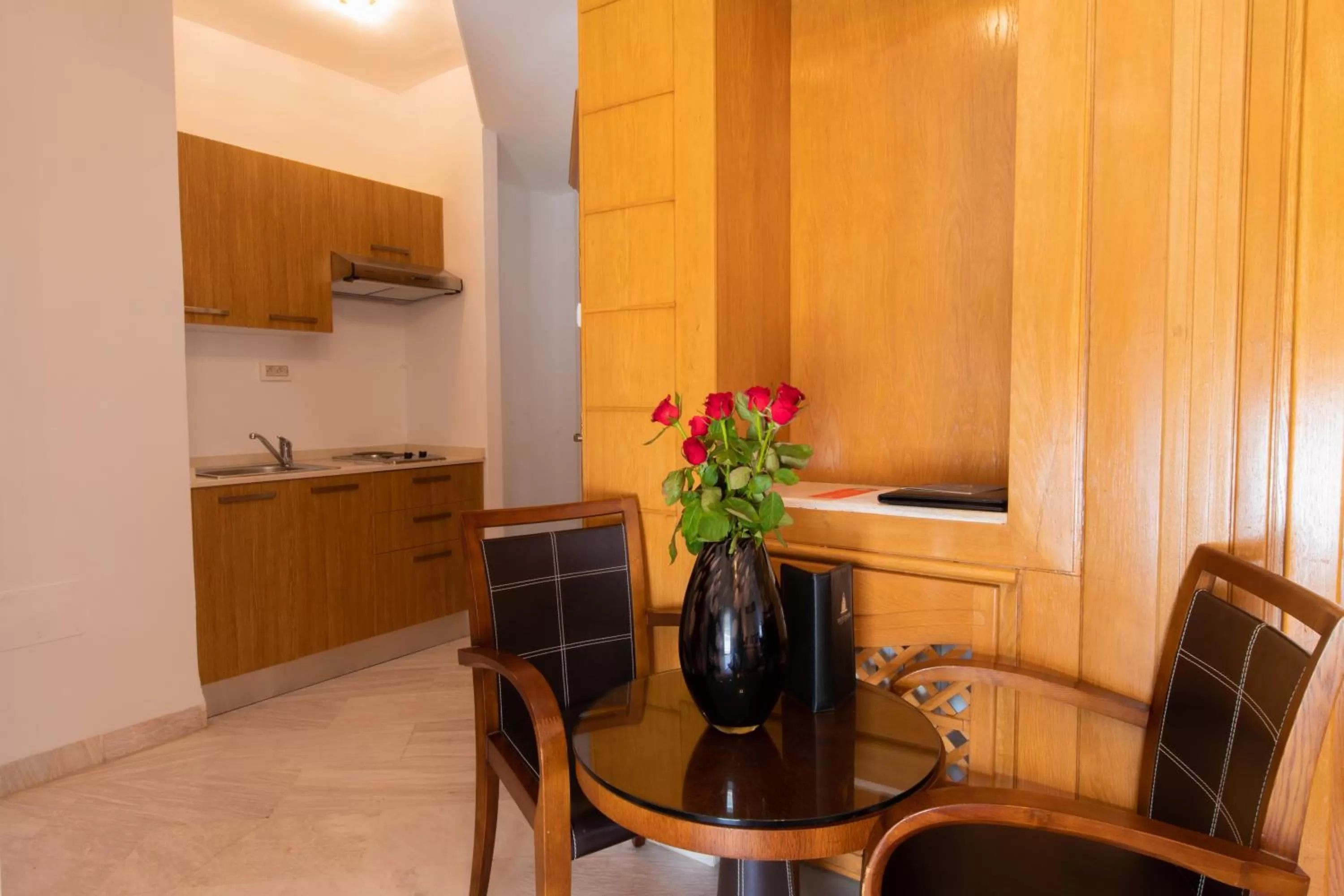 Kitchen or kitchenette in The Penthouse Suites Hotel