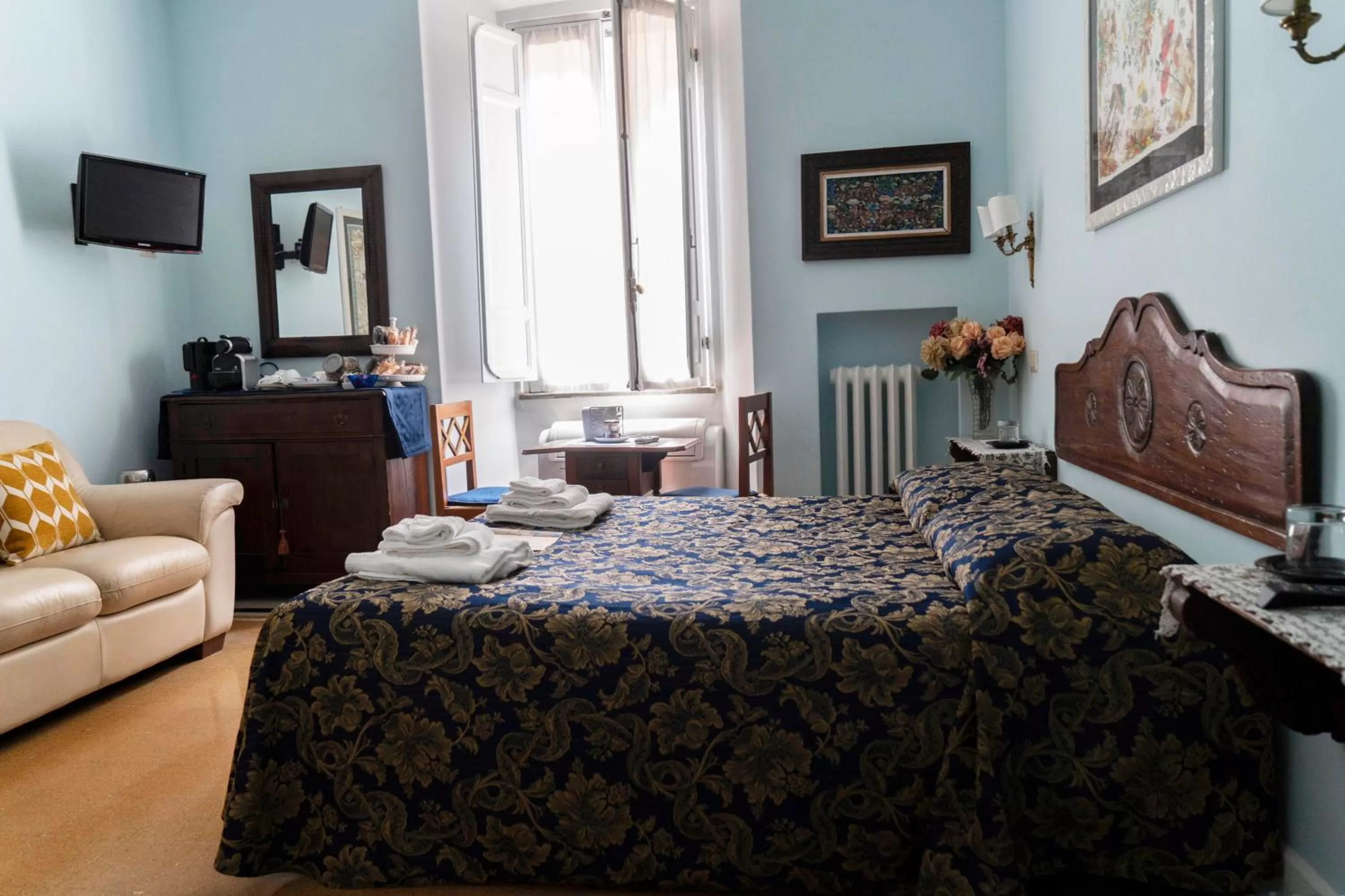 Bed in Dante's Hell B&B