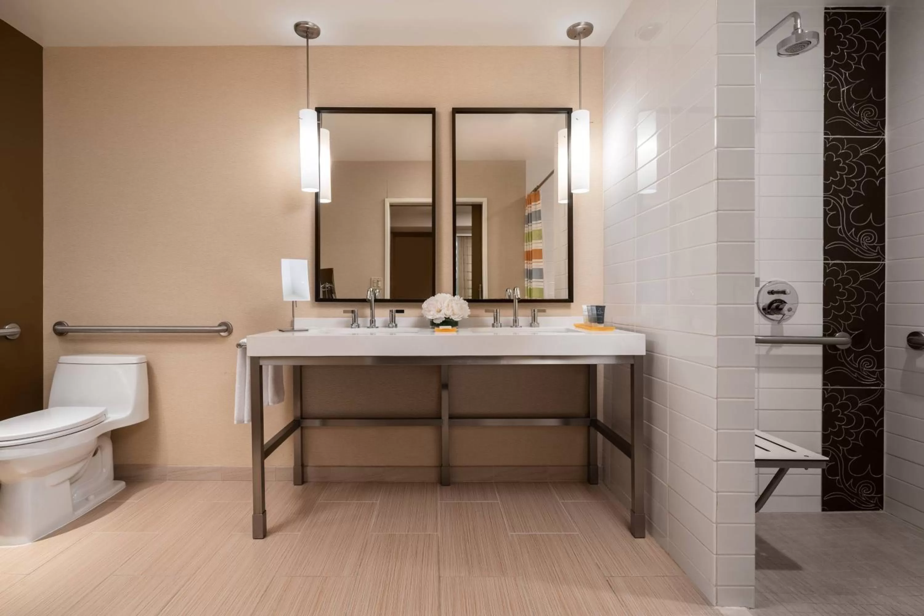 Bathroom in JW Marriott Los Angeles L.A. LIVE