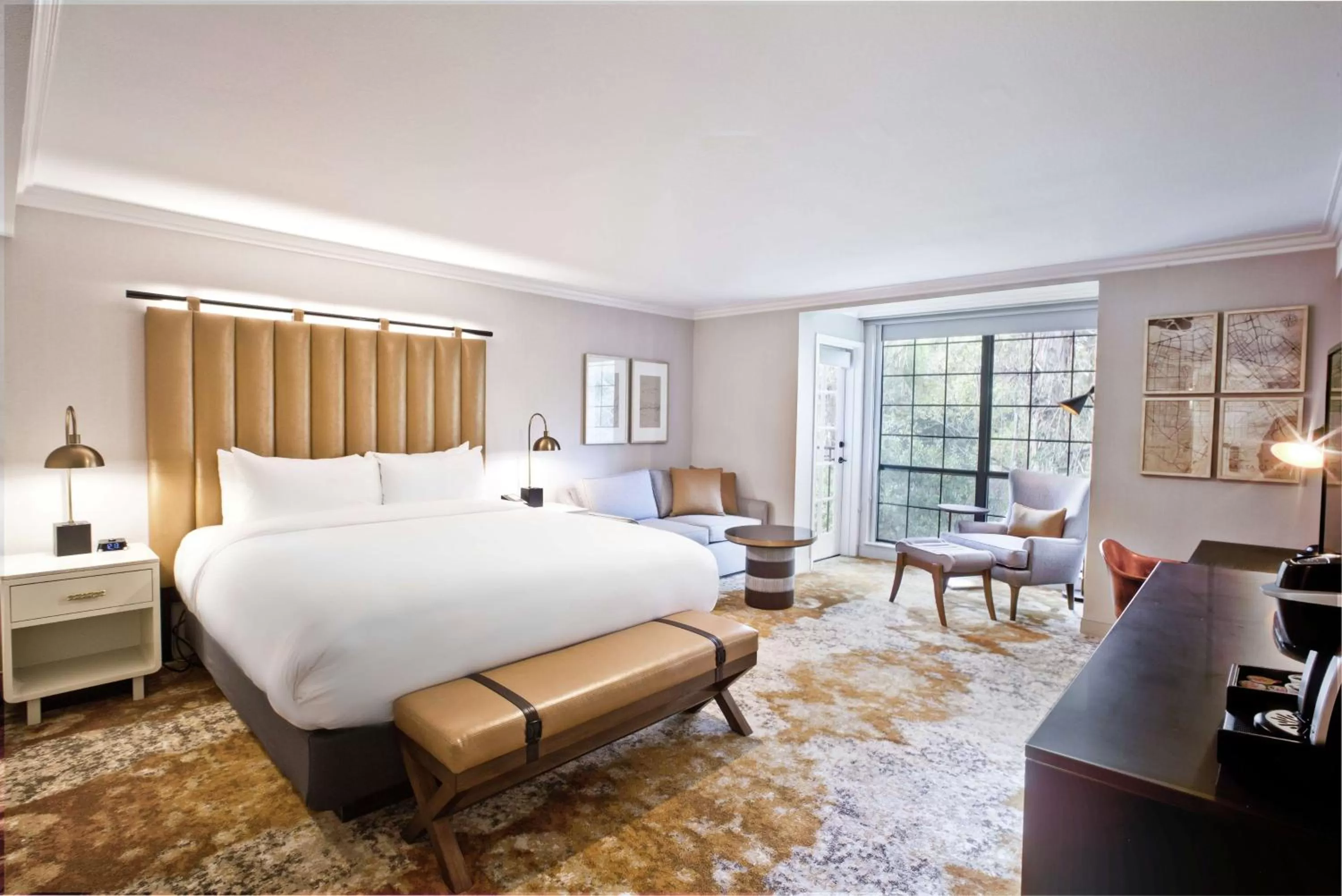 Bed in The Inn at Saratoga, Tapestry Collection by Hilton