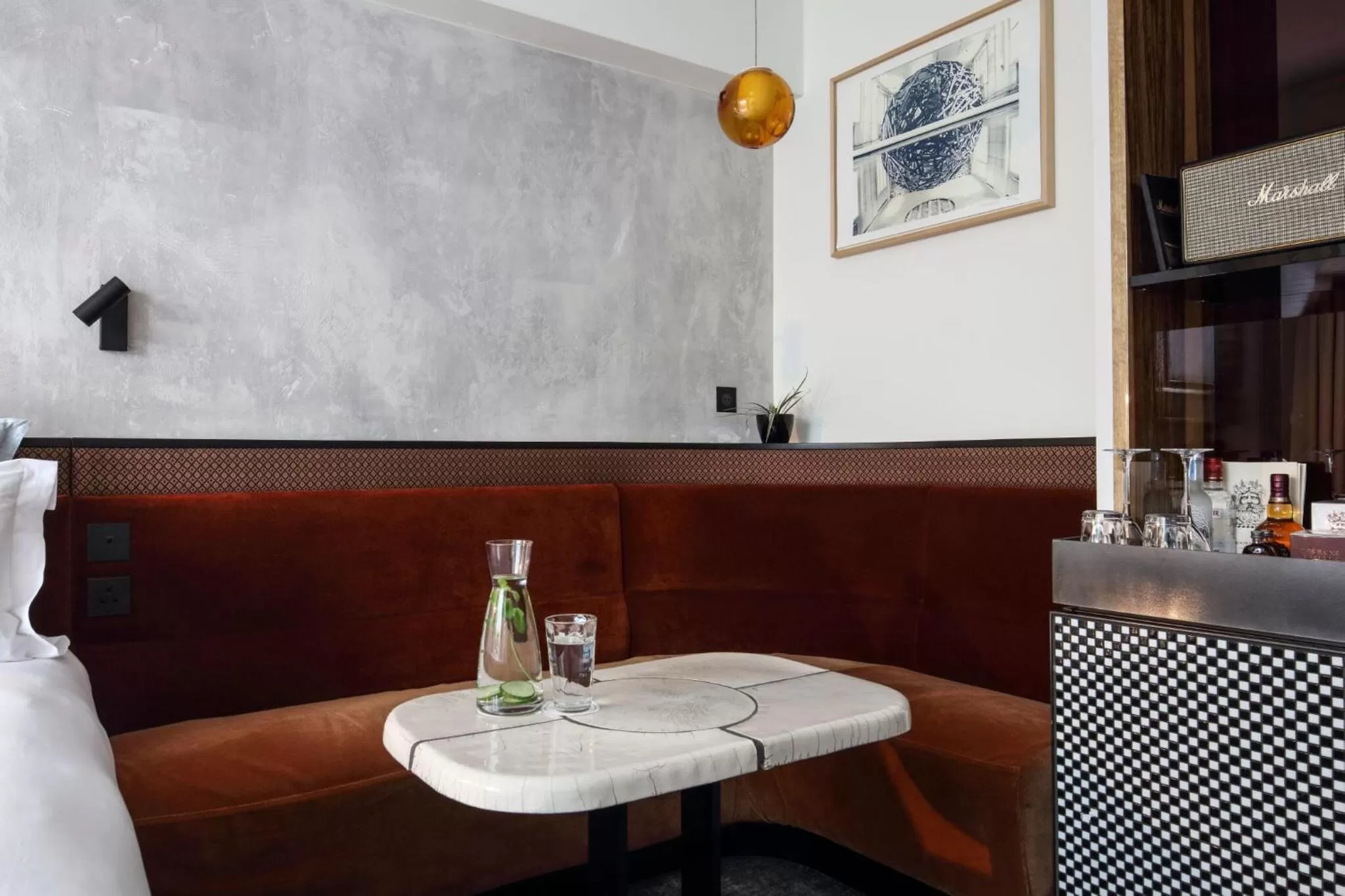 Seating area in Hotel Les Bains Paris