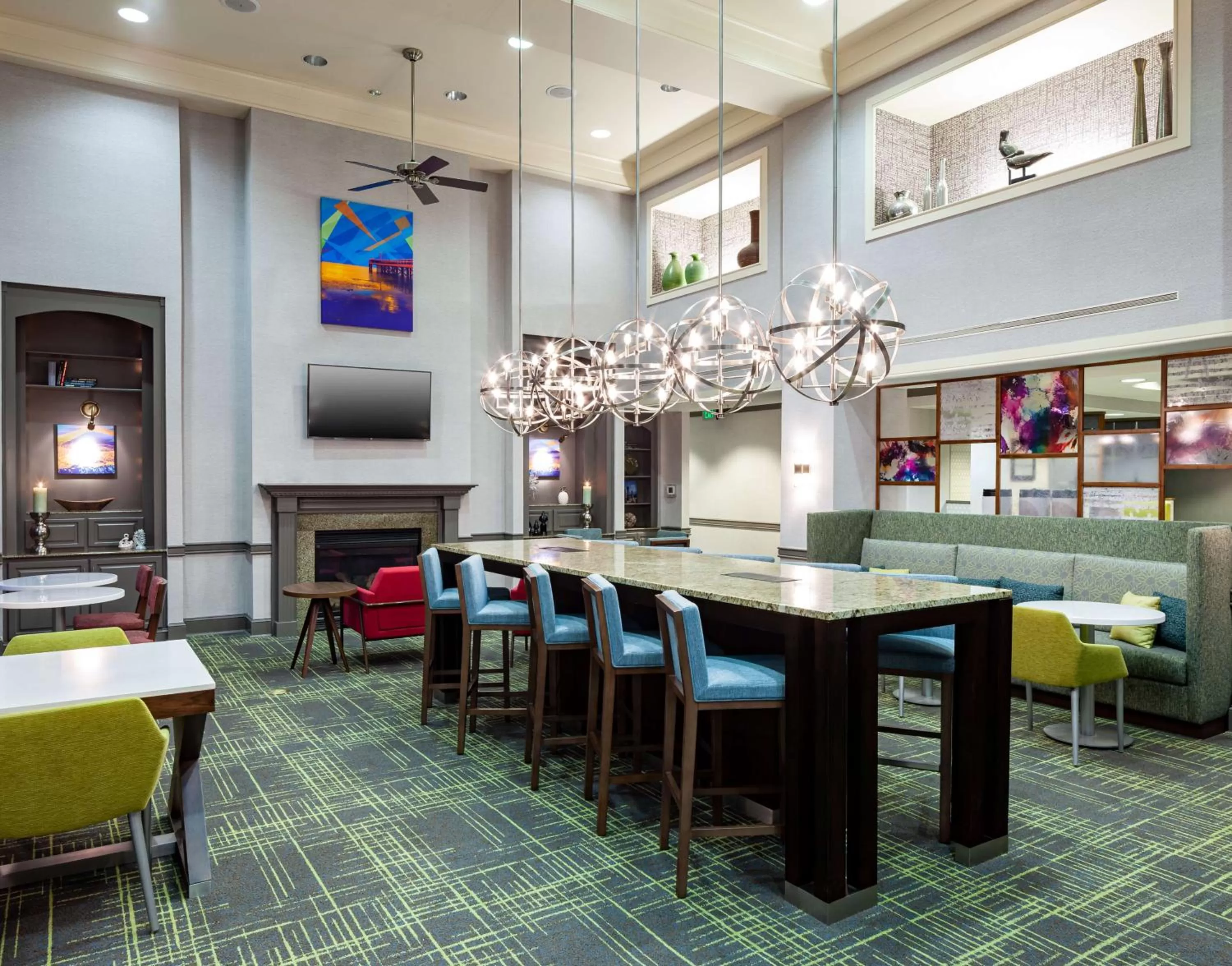 Lobby or reception in Hampton Inn & Suites Mobile I-65@ Airport Boulevard