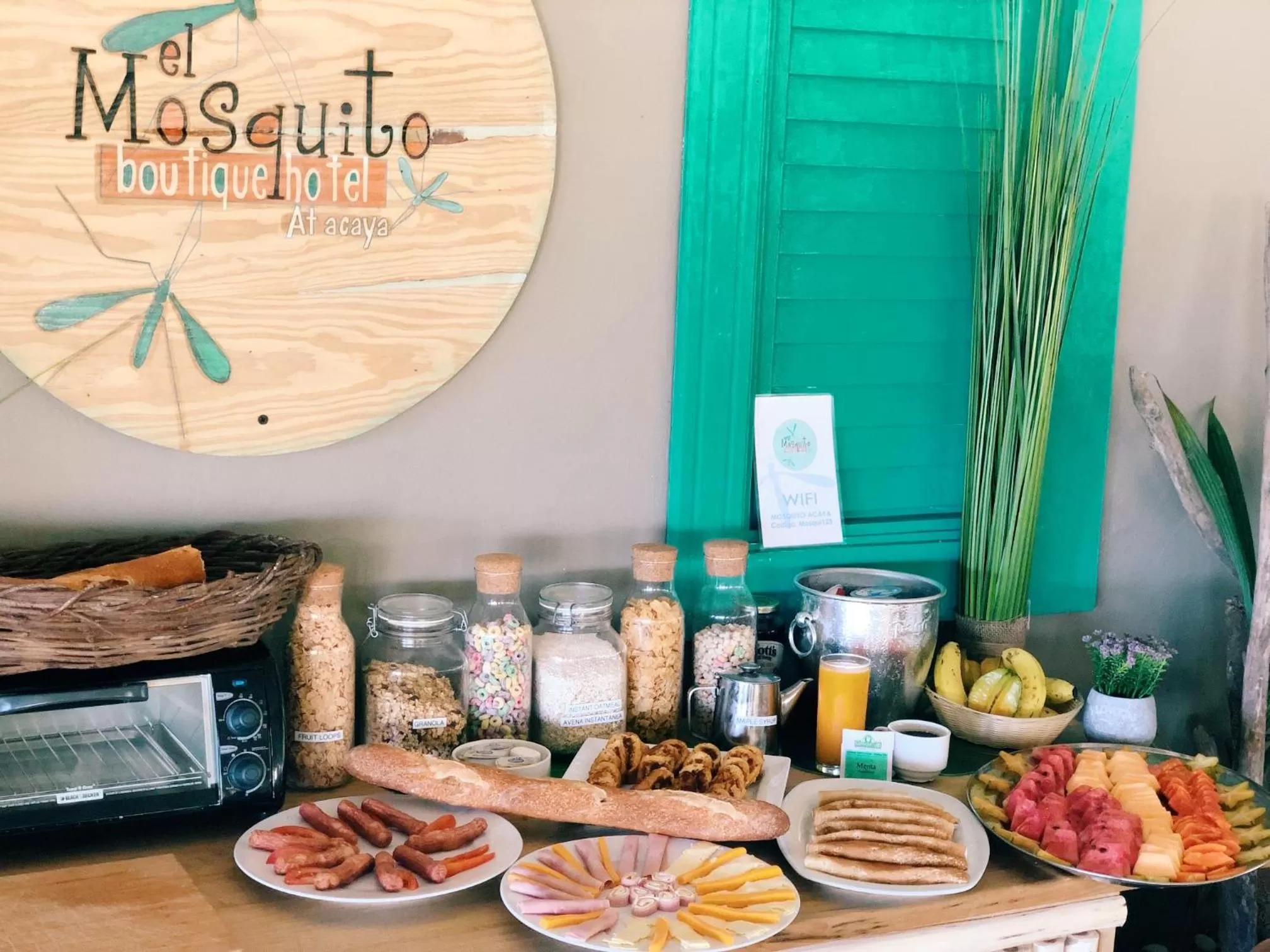 Breakfast in El Mosquito Boutique Hotel Playa Bonita