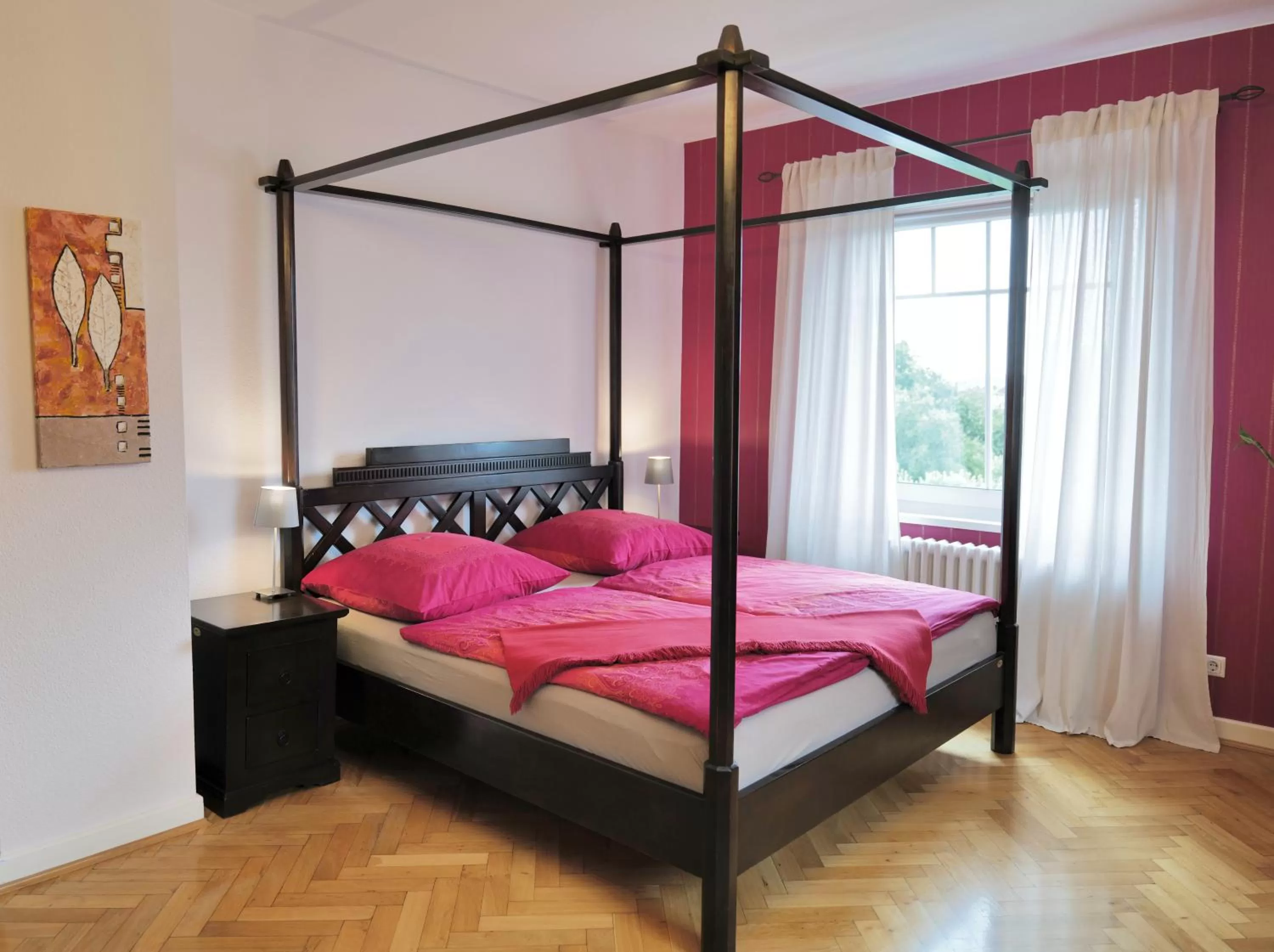 Bed in Elena Kempf Haaratelier & Guesthouse