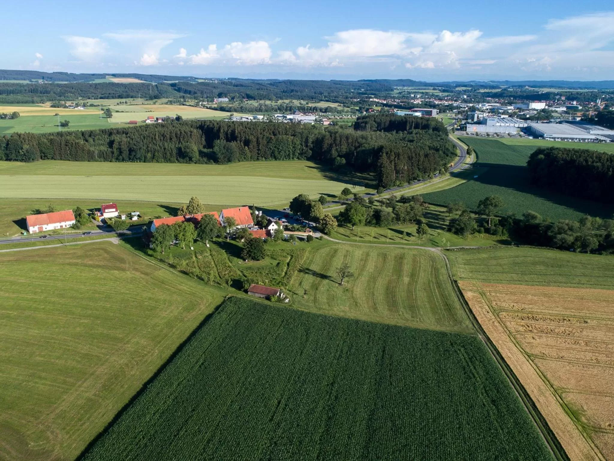 Natural landscape, Bird's-eye View in Hotel-Landgasthof KREUZ