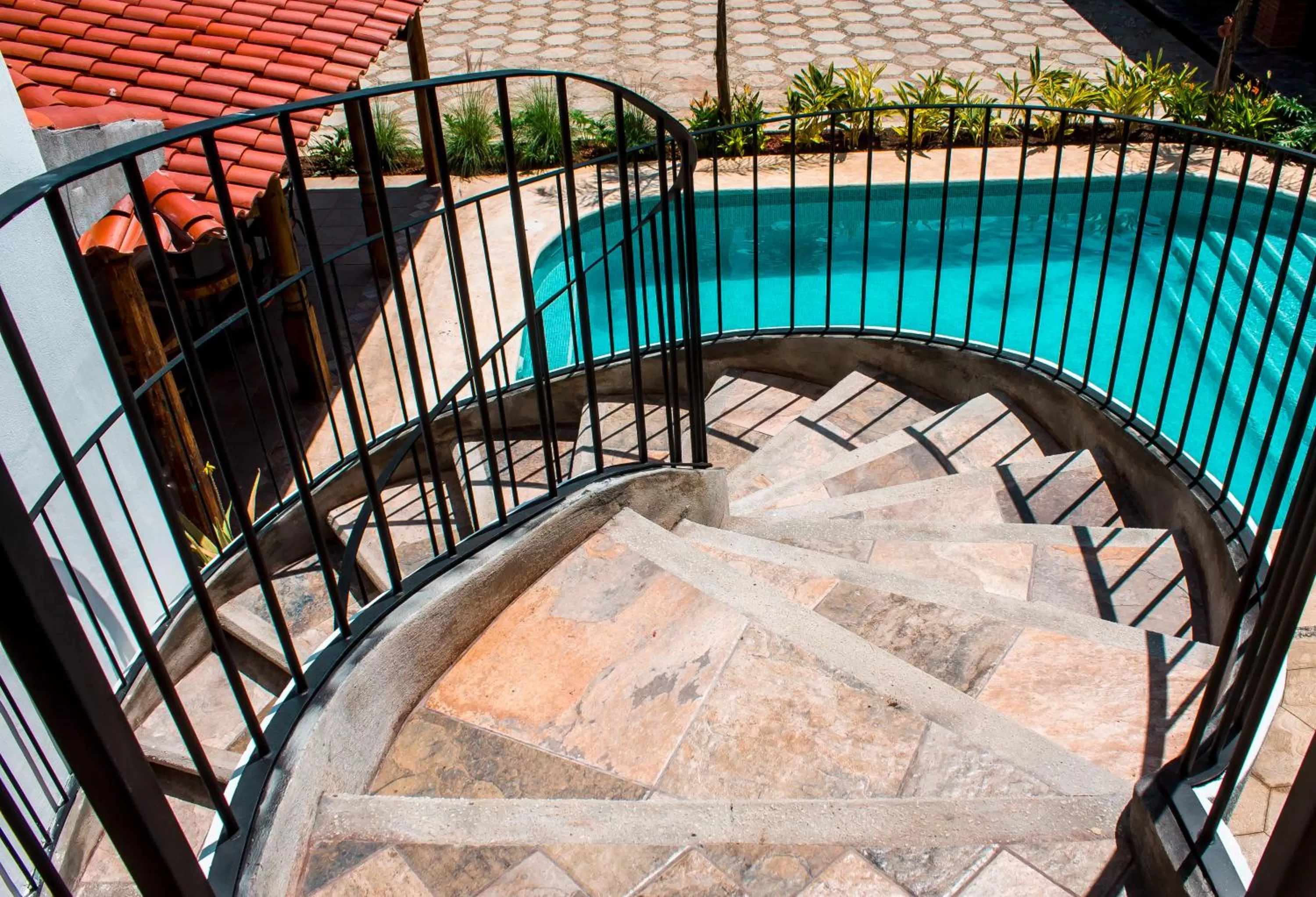Pool view in Hotel Casa del Agua