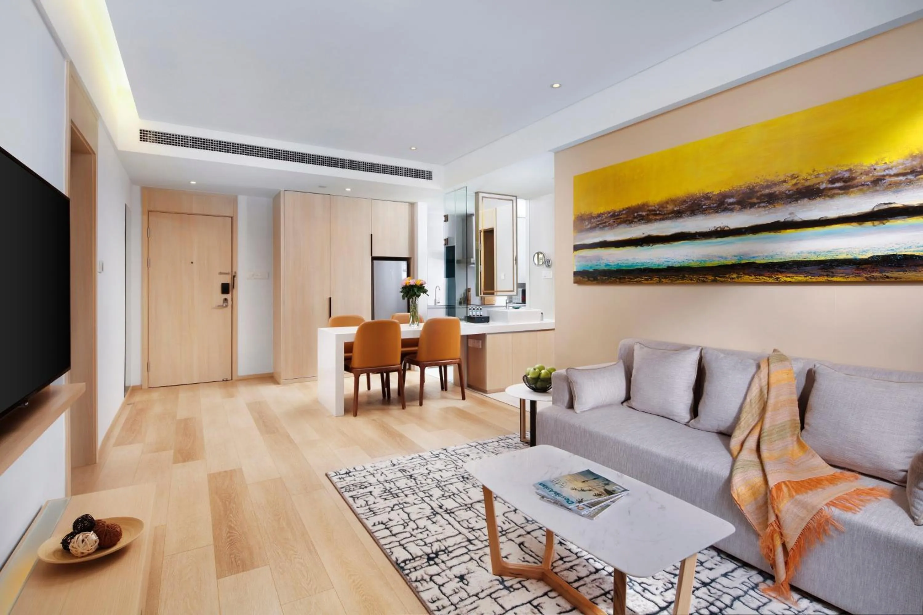 Living room in Sincere Residence Changfeng - Changfeng Ecological Business District