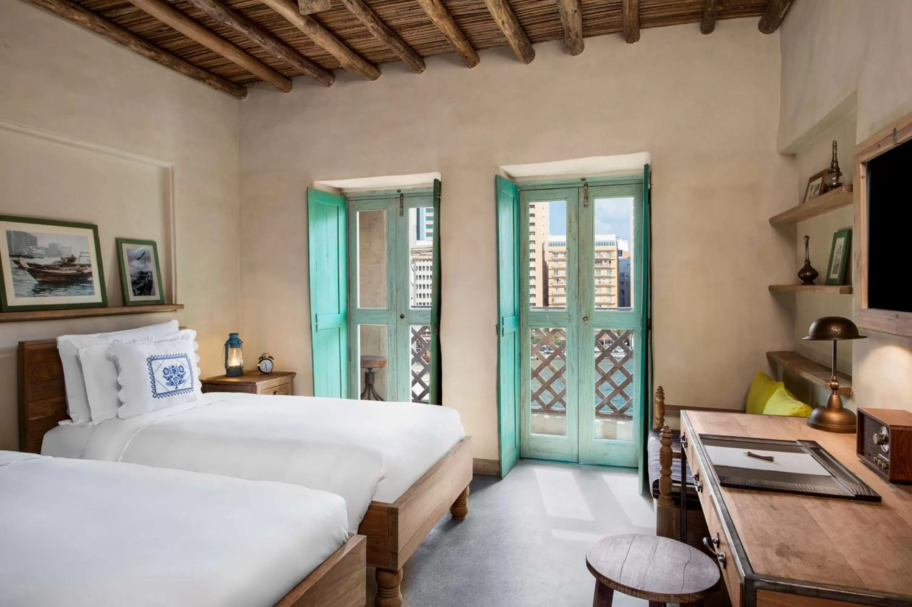 Bed in Al Seef Heritage Hotel Dubai, Curio Collection by Hilton