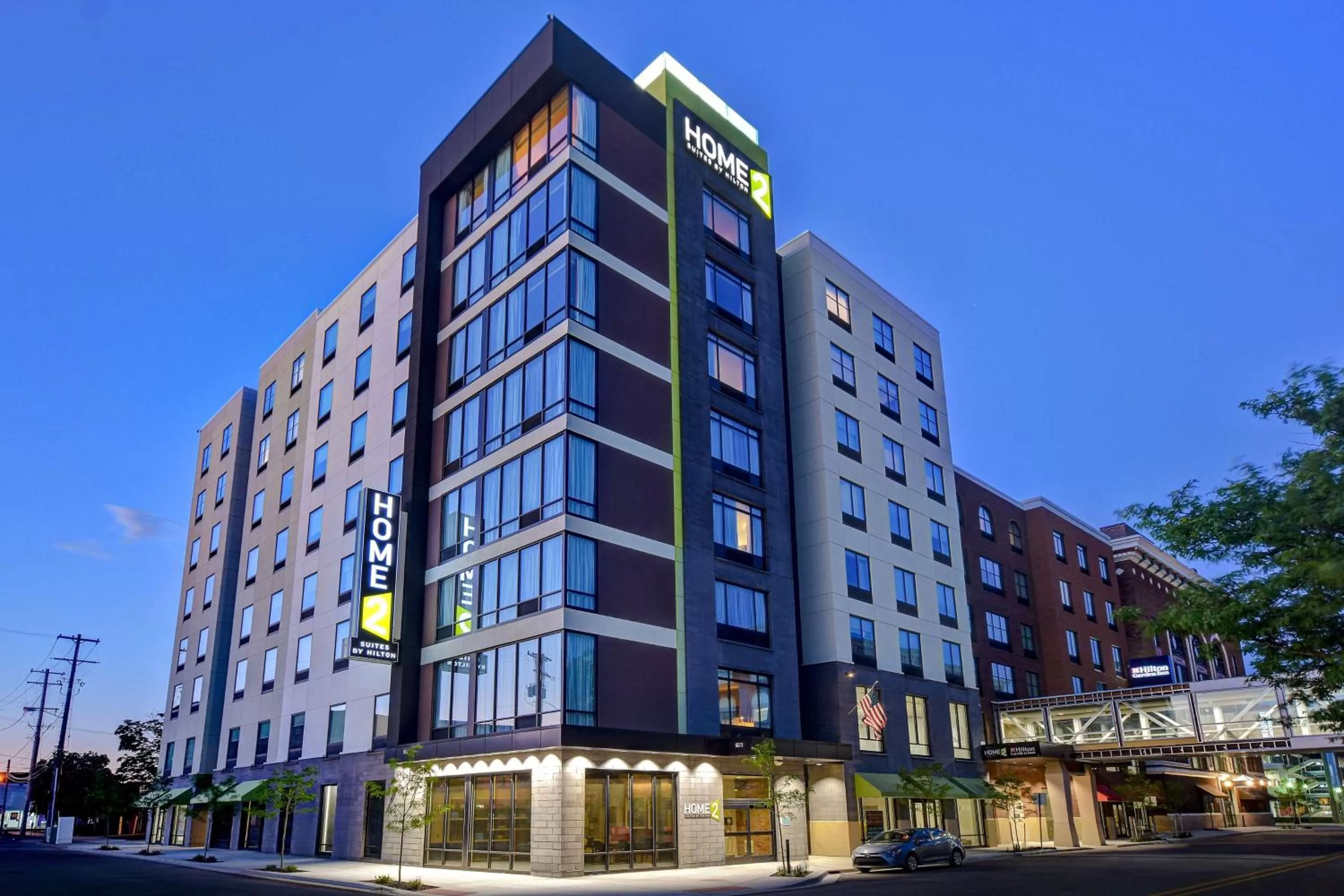 Property building in Home2 Suites By Hilton Kalamazoo Downtown, Mi