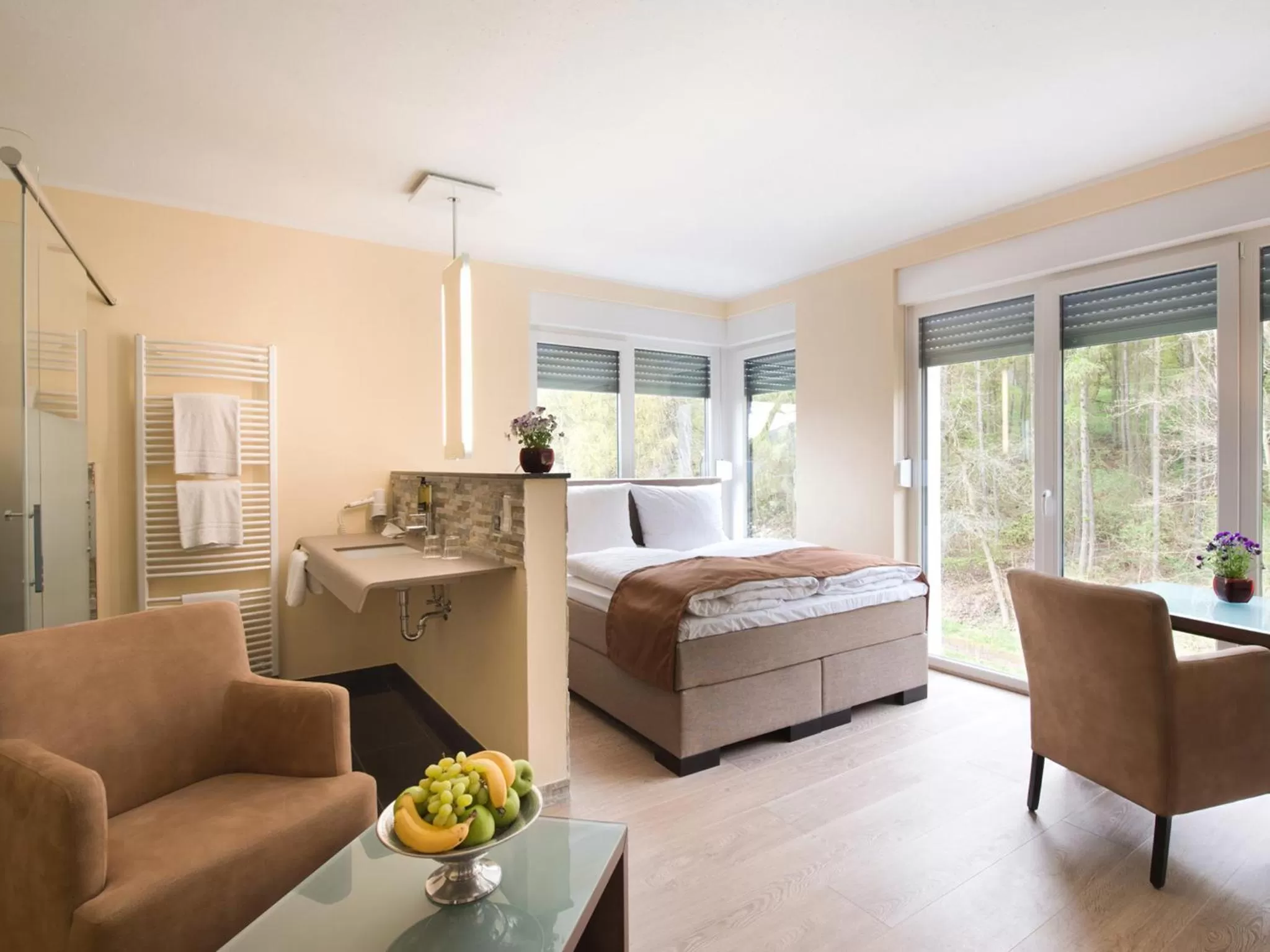 Bed in Design-Konferenzhotel & Restaurant Steinernes Schweinchen