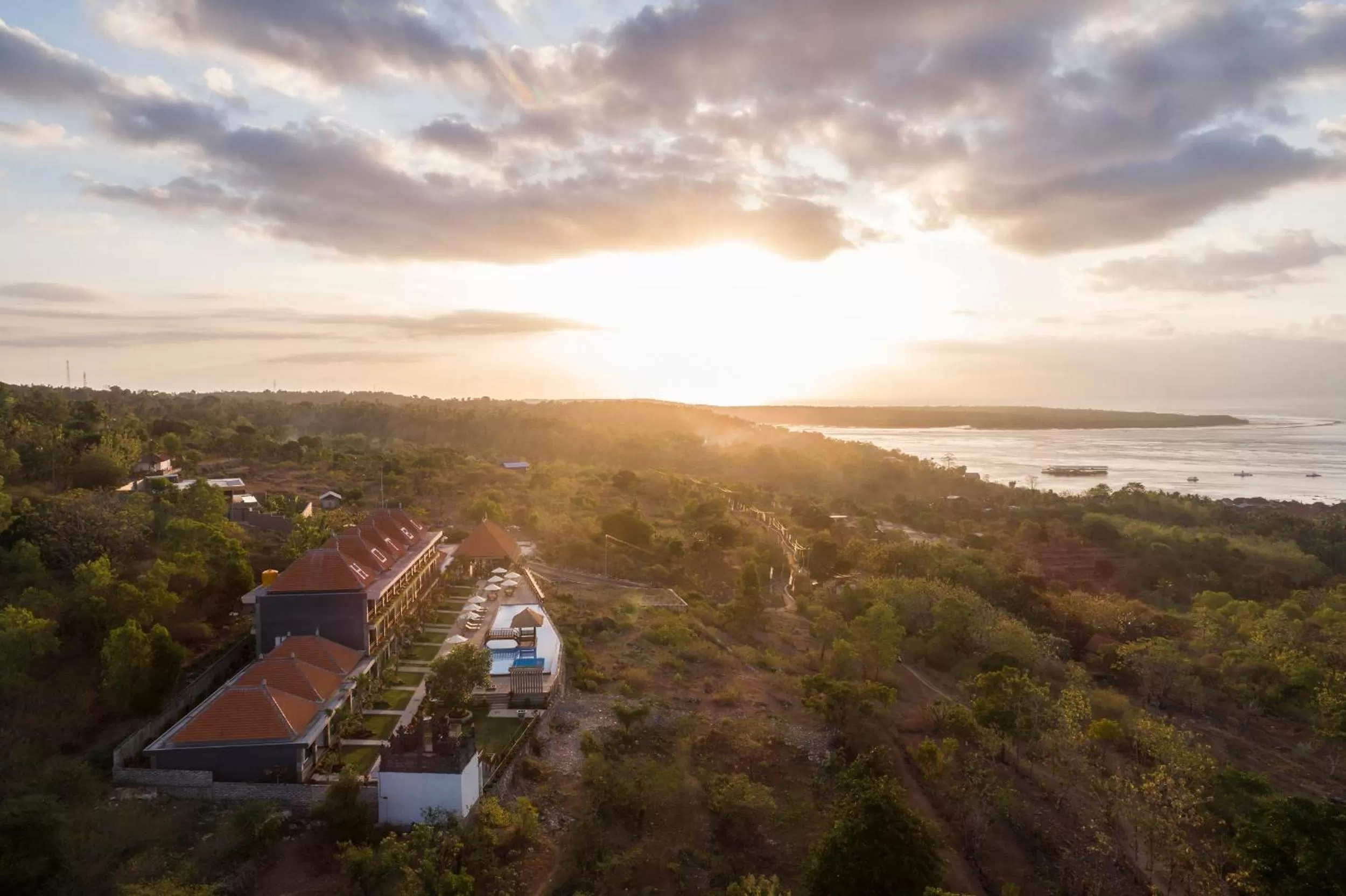 Bird's eye view in Semabu Hills Hotel Nusa Penida