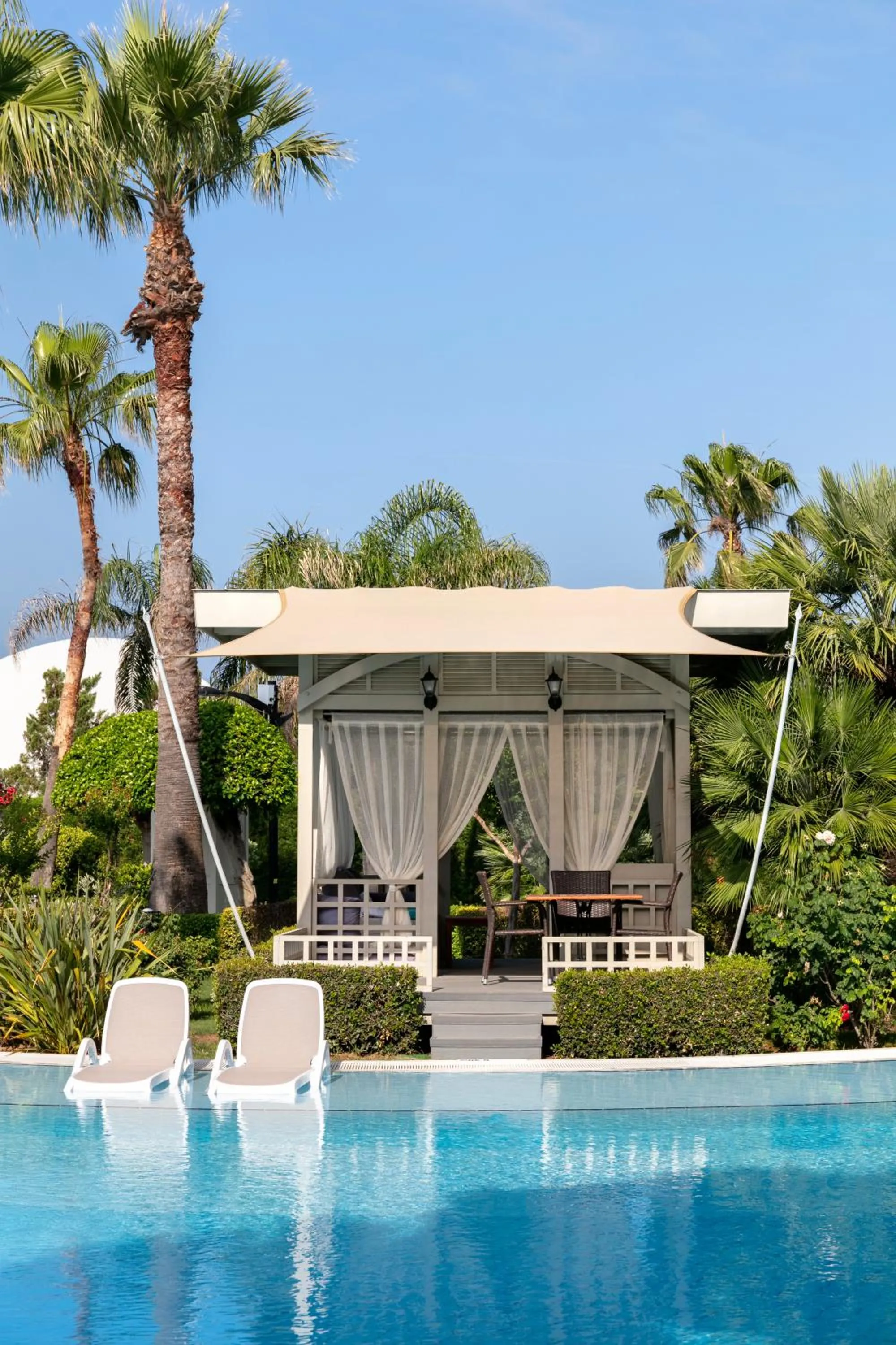 Pool view in Susesi Luxury Resort