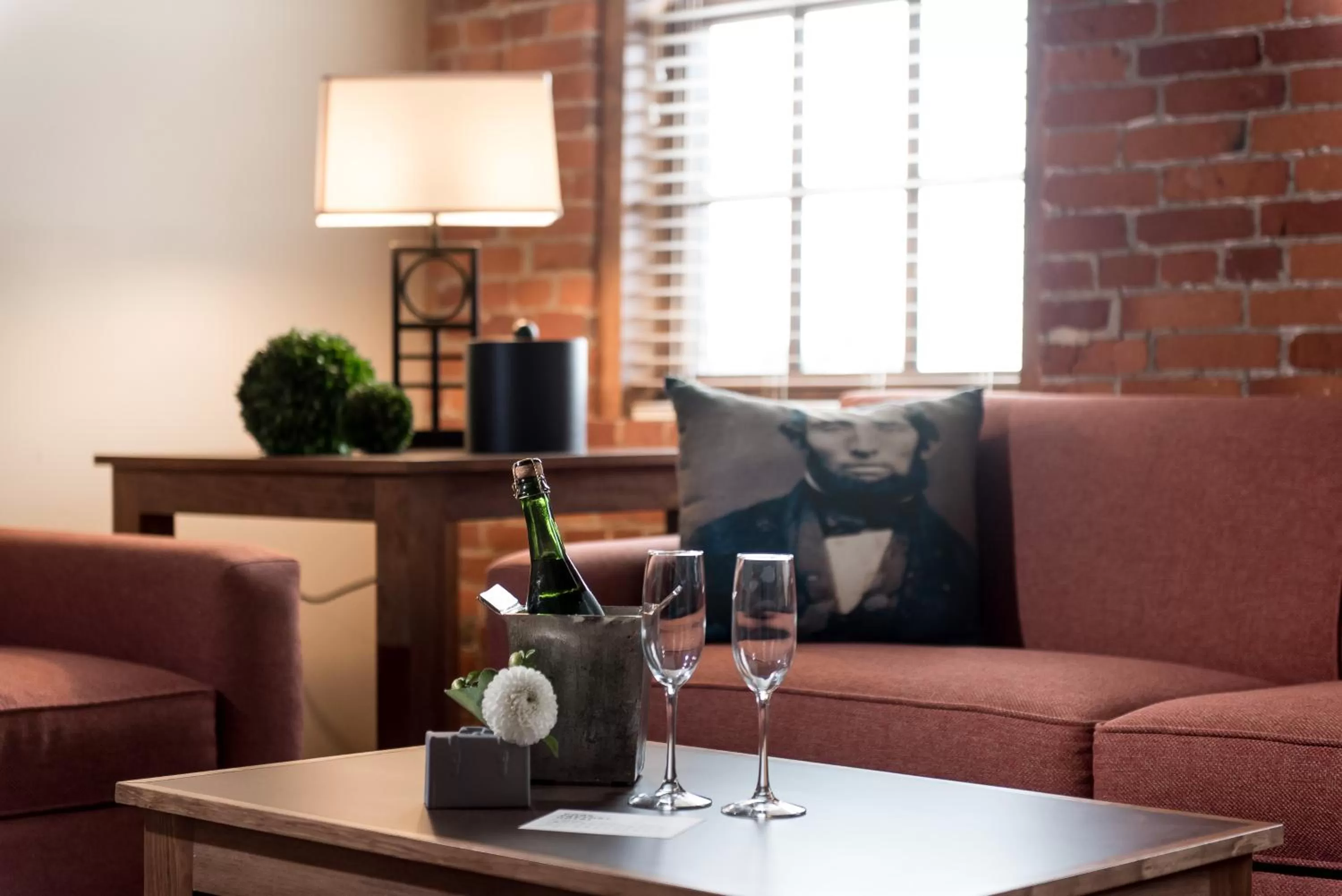 Living room in Cork Factory Hotel