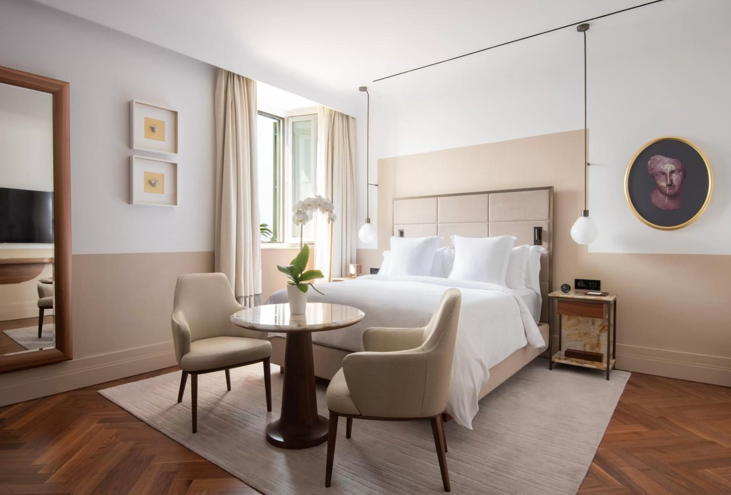 Bed in San Domenico Palace, Taormina, A Four Seasons Hotel