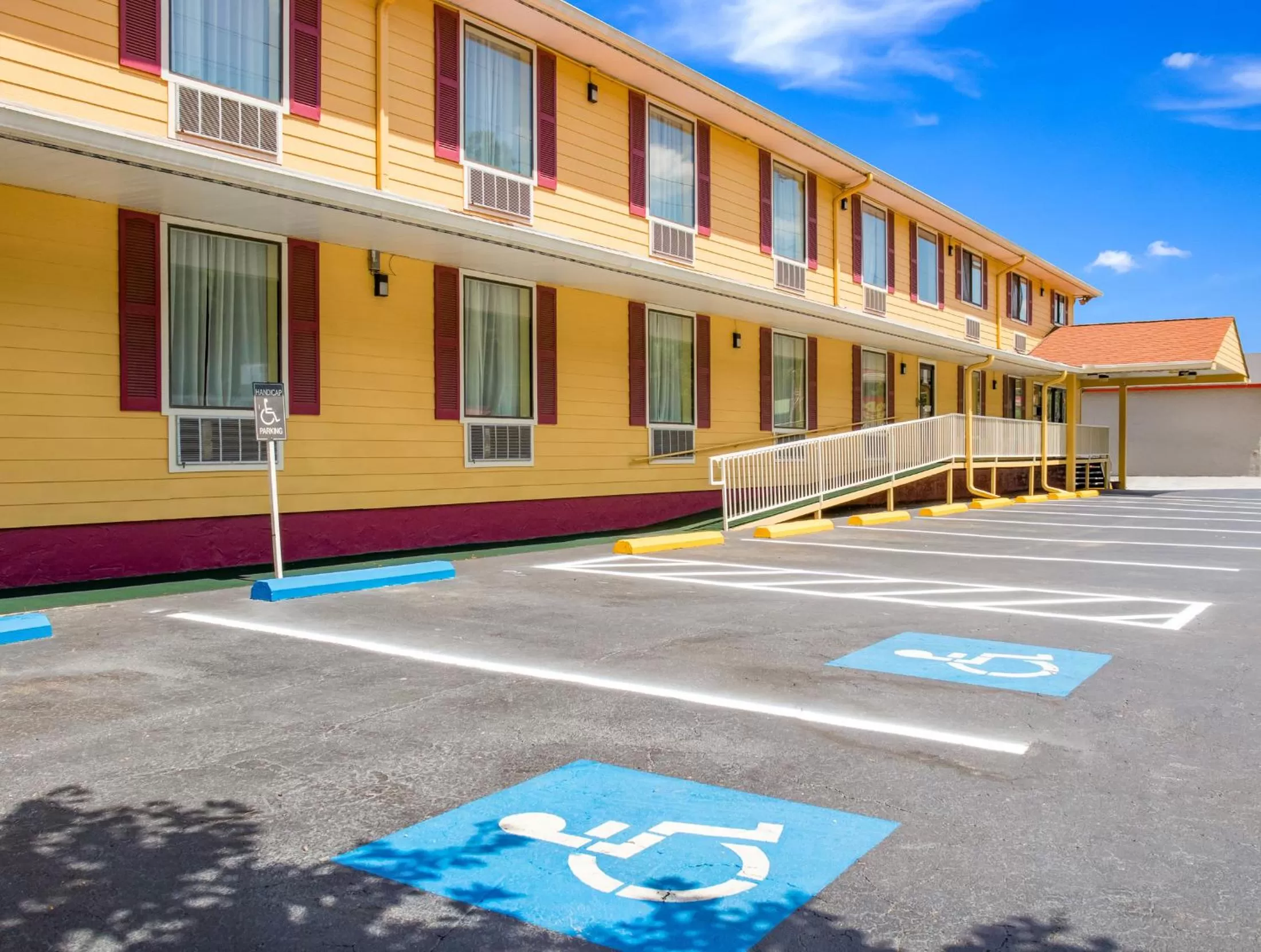 Property building in Americas Best Value Inn - Clayton