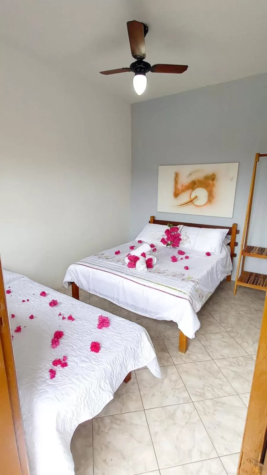 Bed in Pousada Recanto Das Emerências