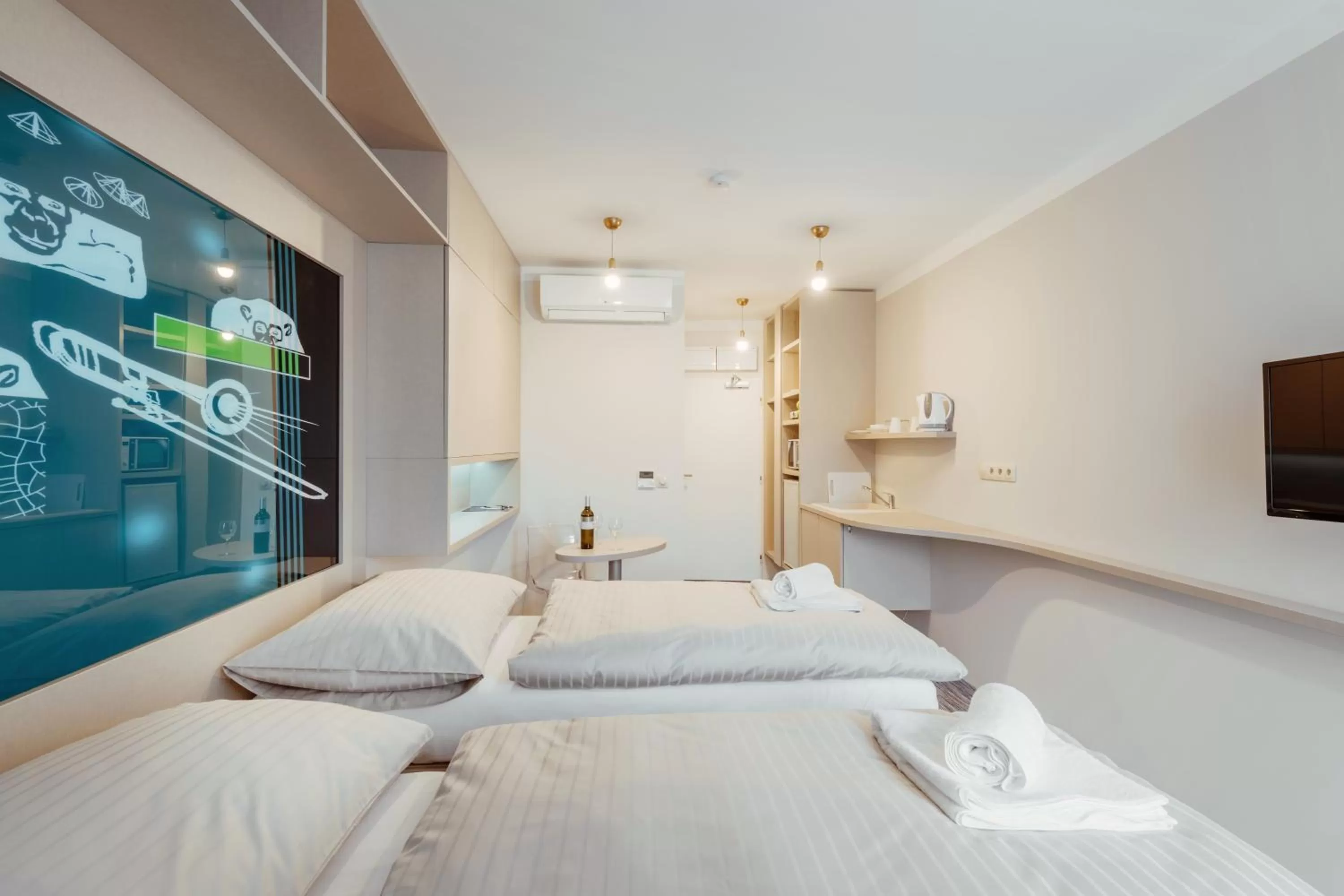 Bed in Smarthotel Nezvalova Archa