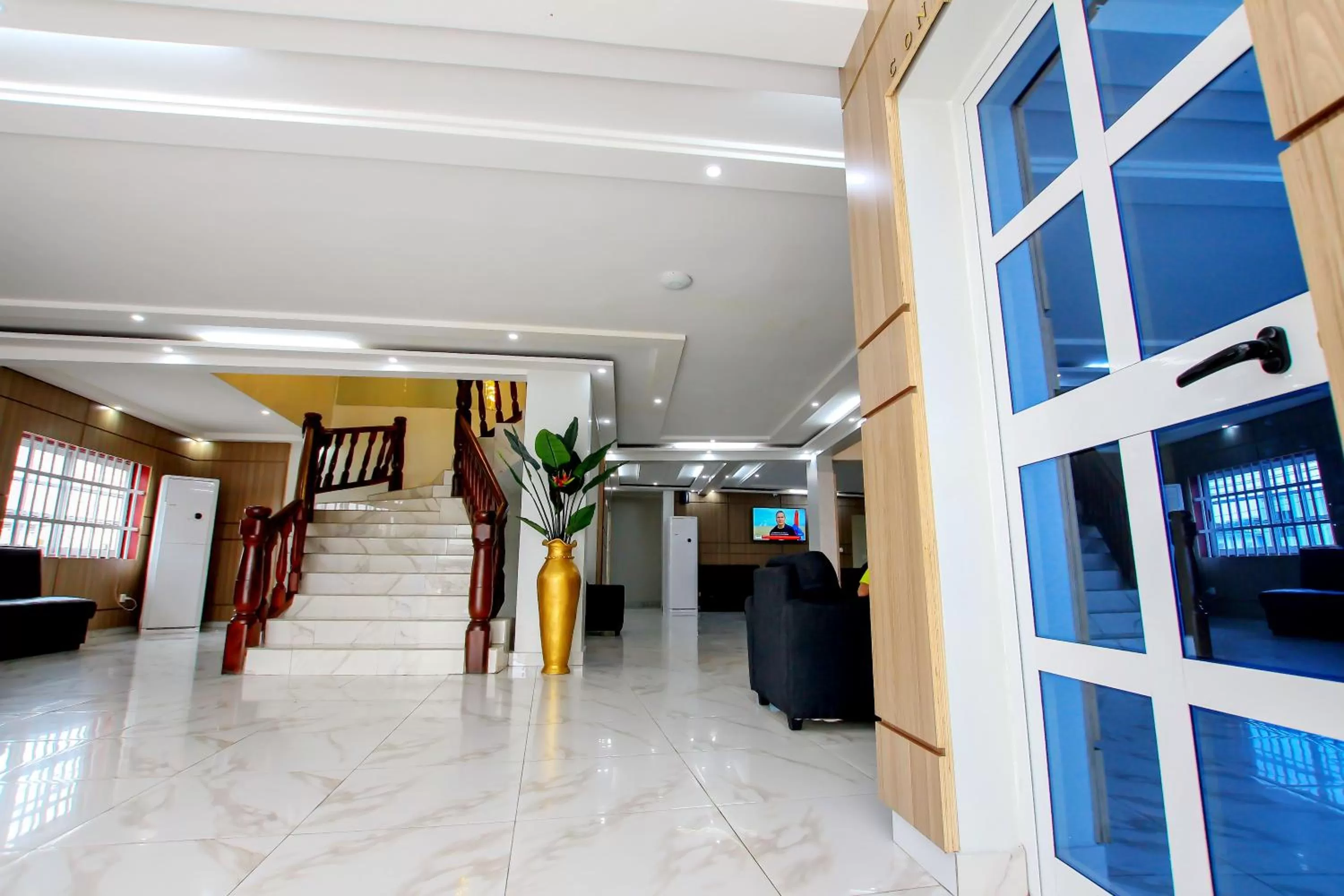 Lobby or reception in Hotel Galilée