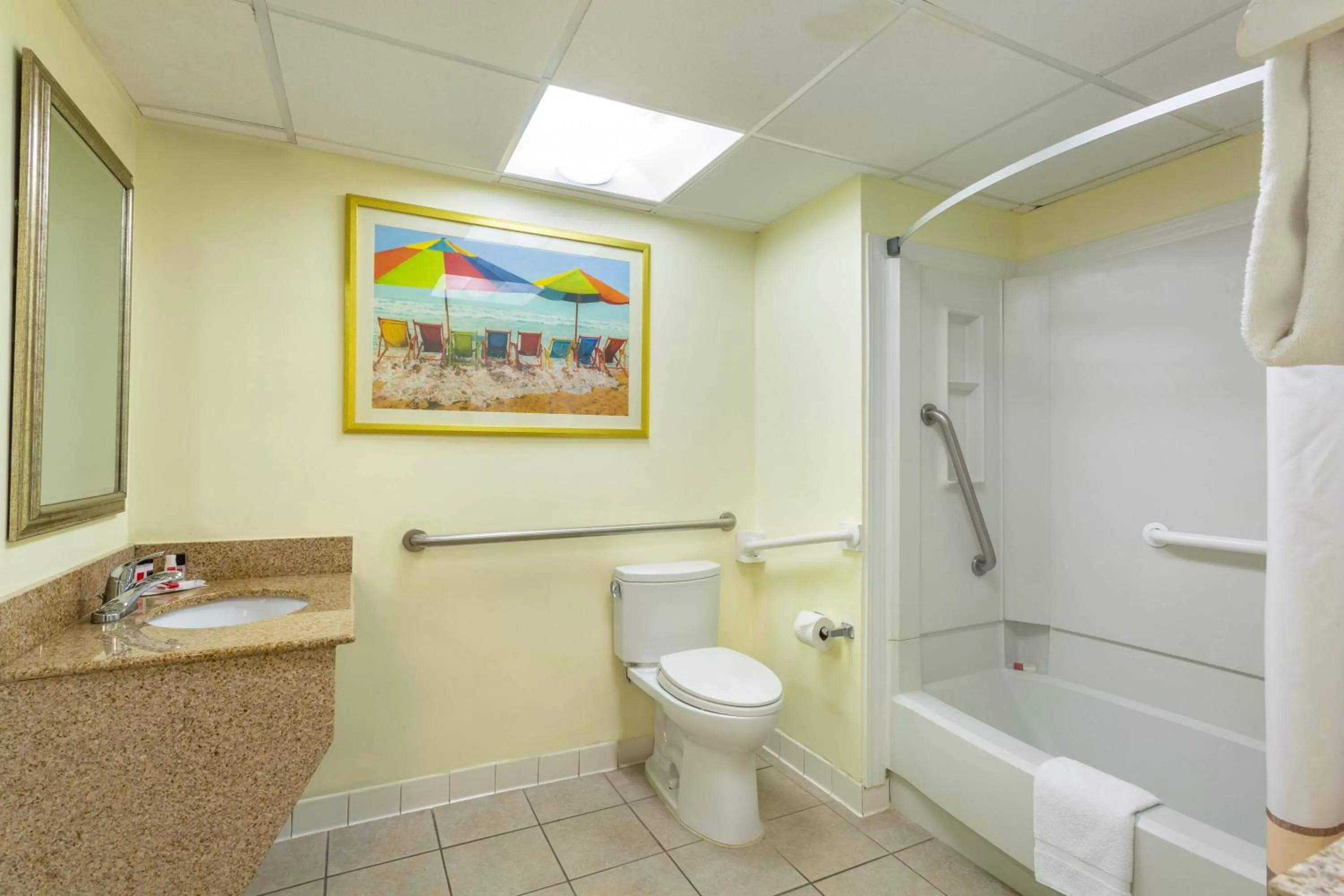 Shower in Ramada Plaza by Wyndham Virginia Beach Oceanfront