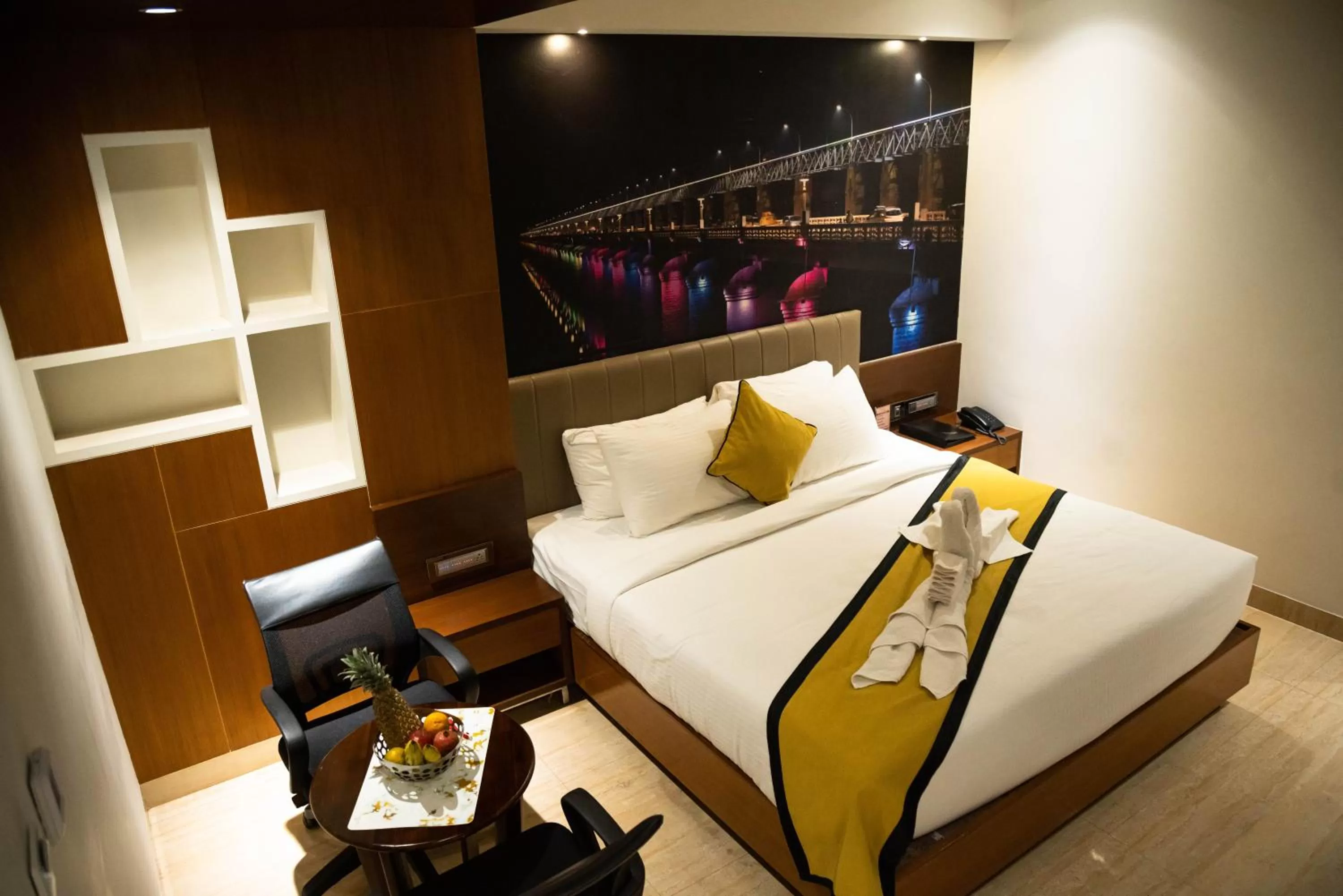 Photo of the whole room, Bed in Hotel Namo Residency