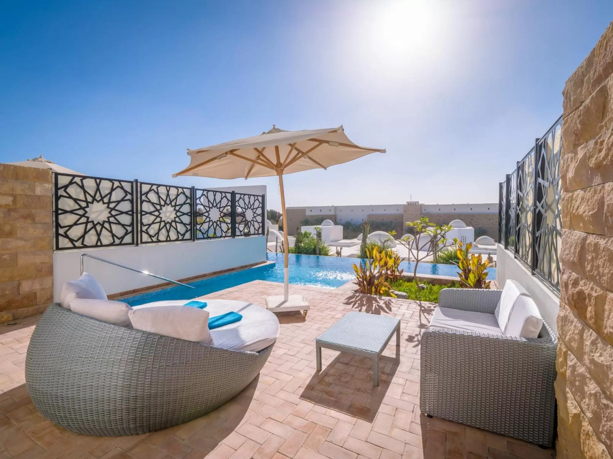 Swimming pool in Fort Arabesque Resort, Spa & Villas