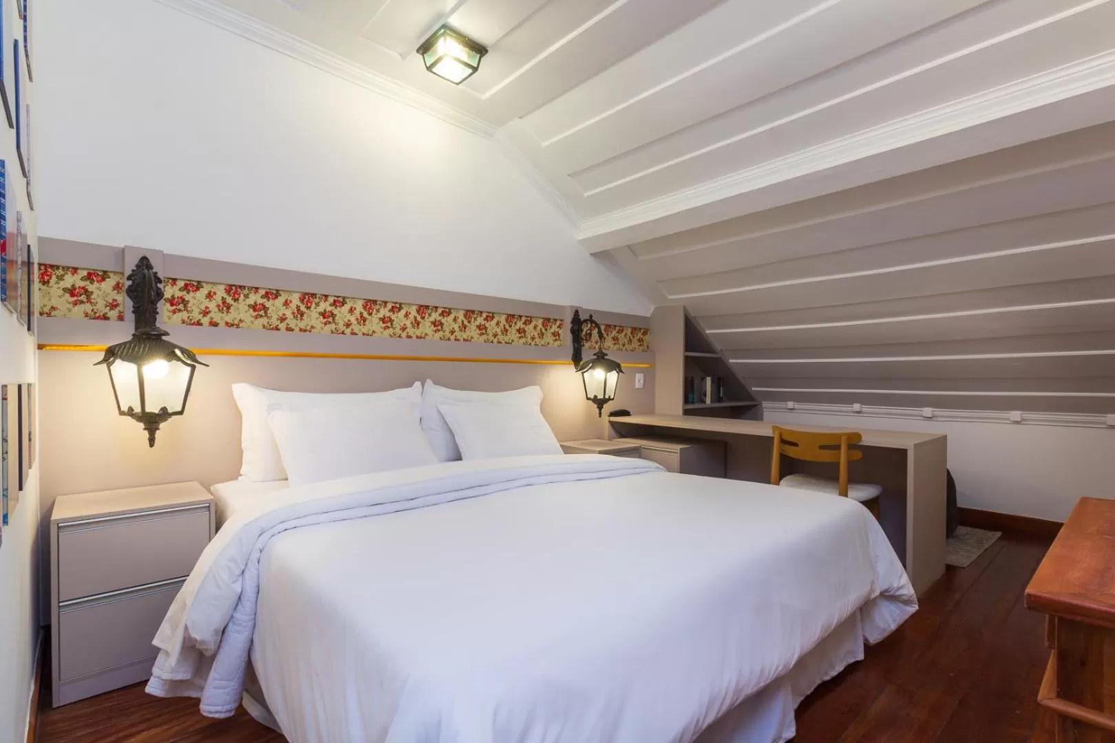 Bed in Pousada Aconchego