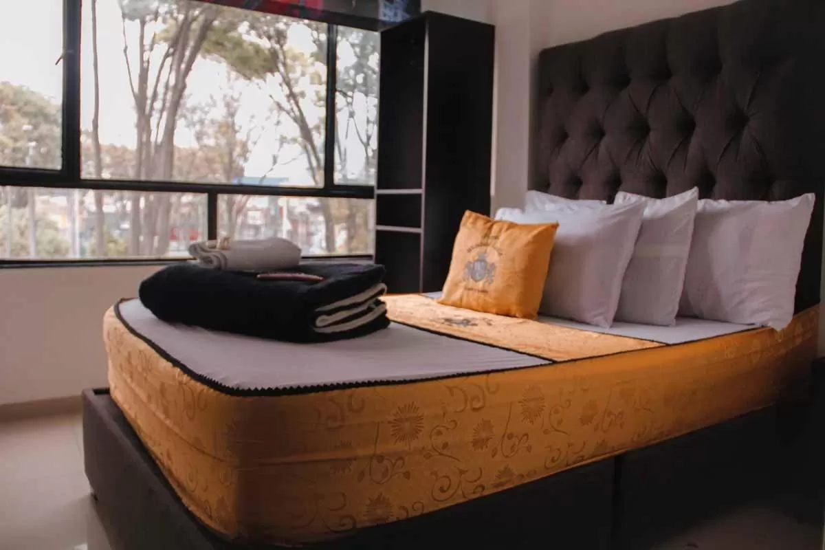 Bed in Hotel Windsor Castle Bogotá