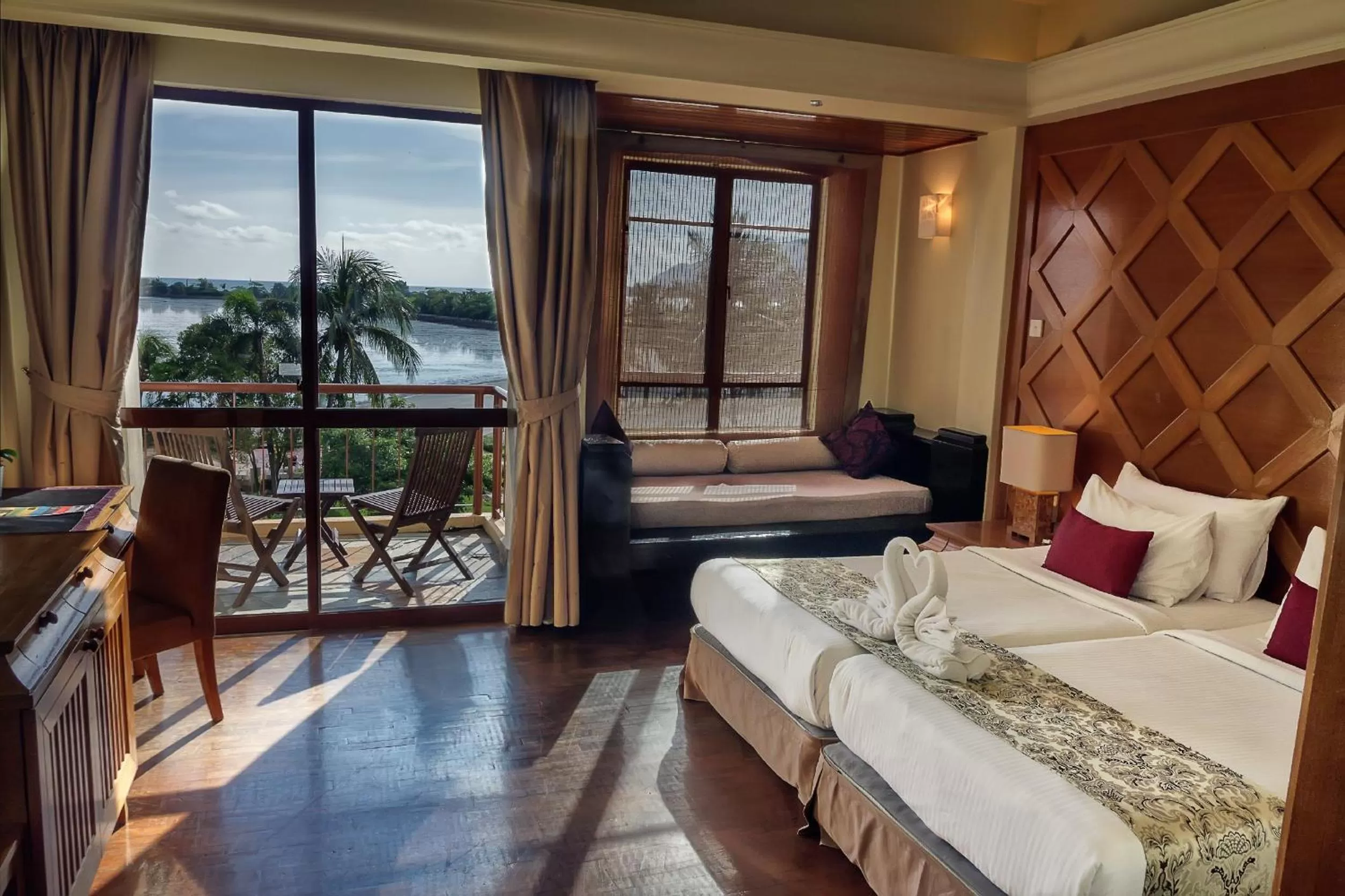 Bed in Langkawi Lagoon Beach Resort