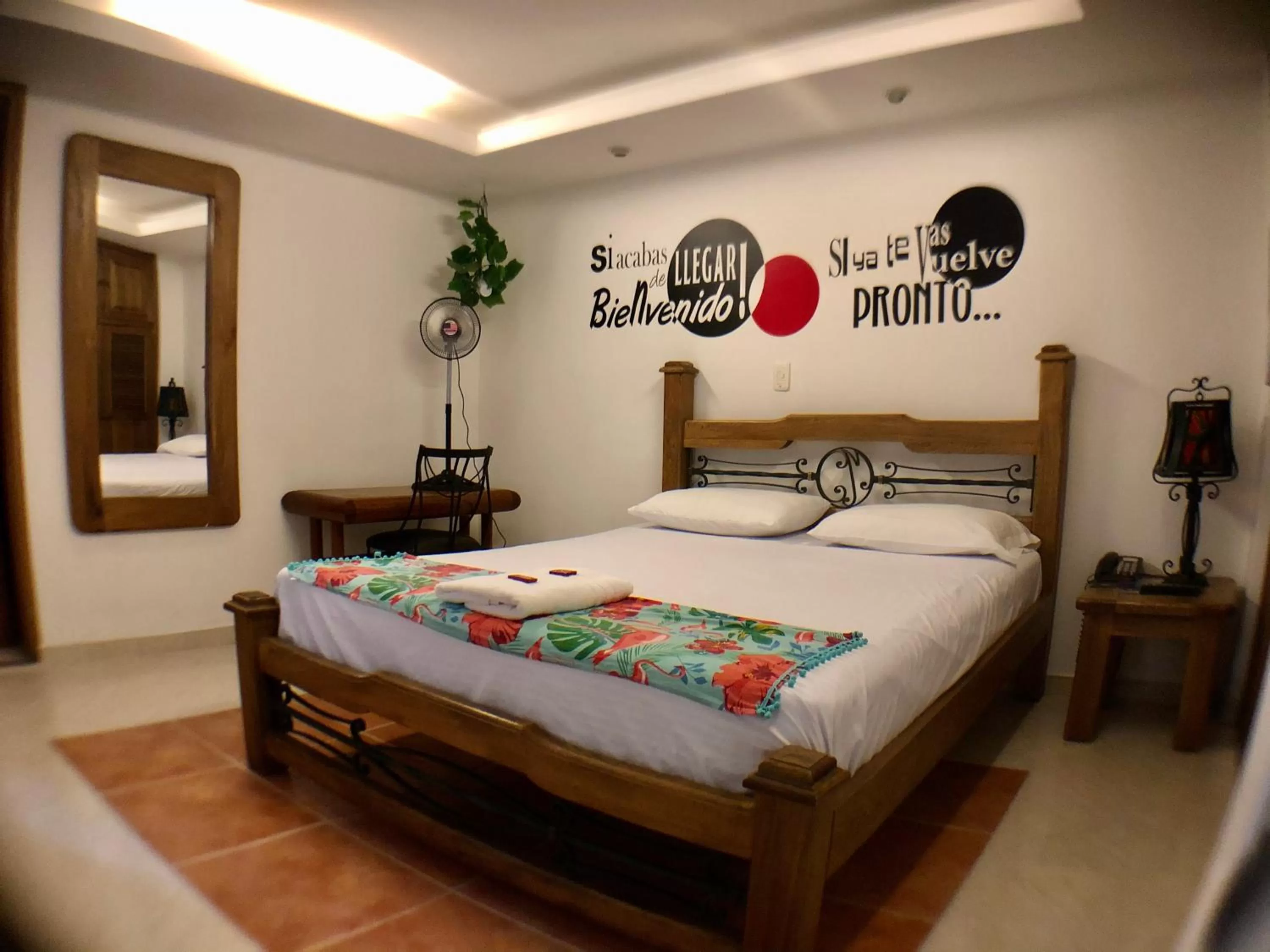 Bed in Hotel Casa Malibú