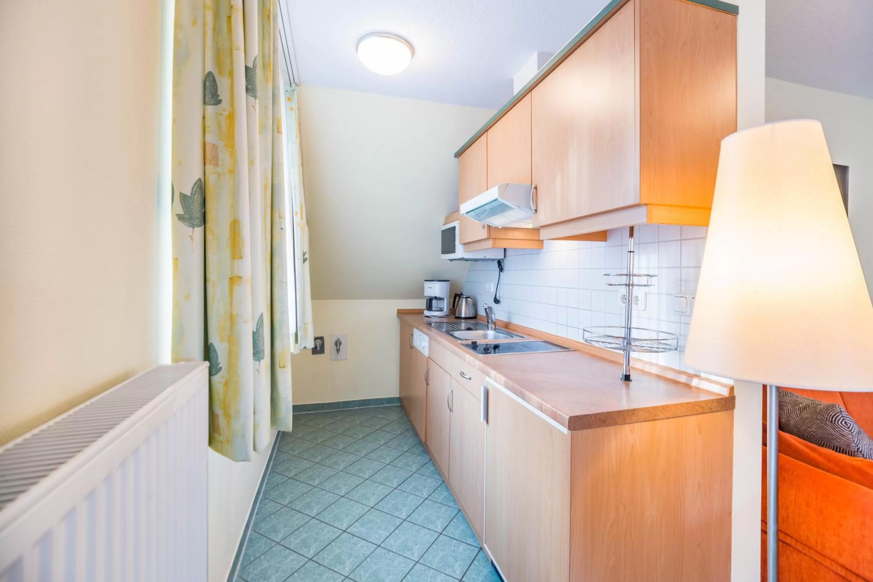 Kitchen/Kitchenette in Am Weststrand Apartmenthaus Waldeck