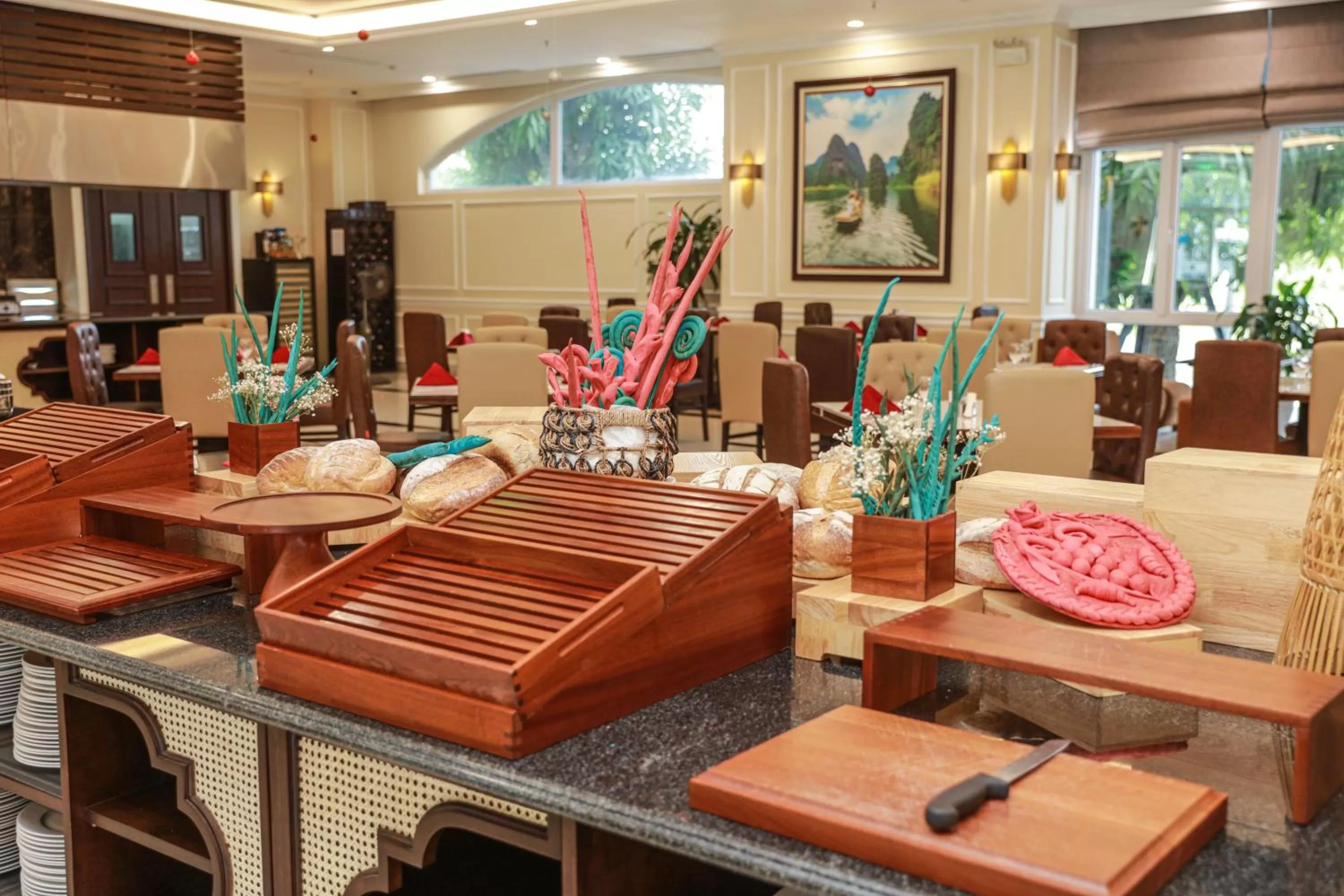 Buffet breakfast in Ninh Binh Legend Hotel