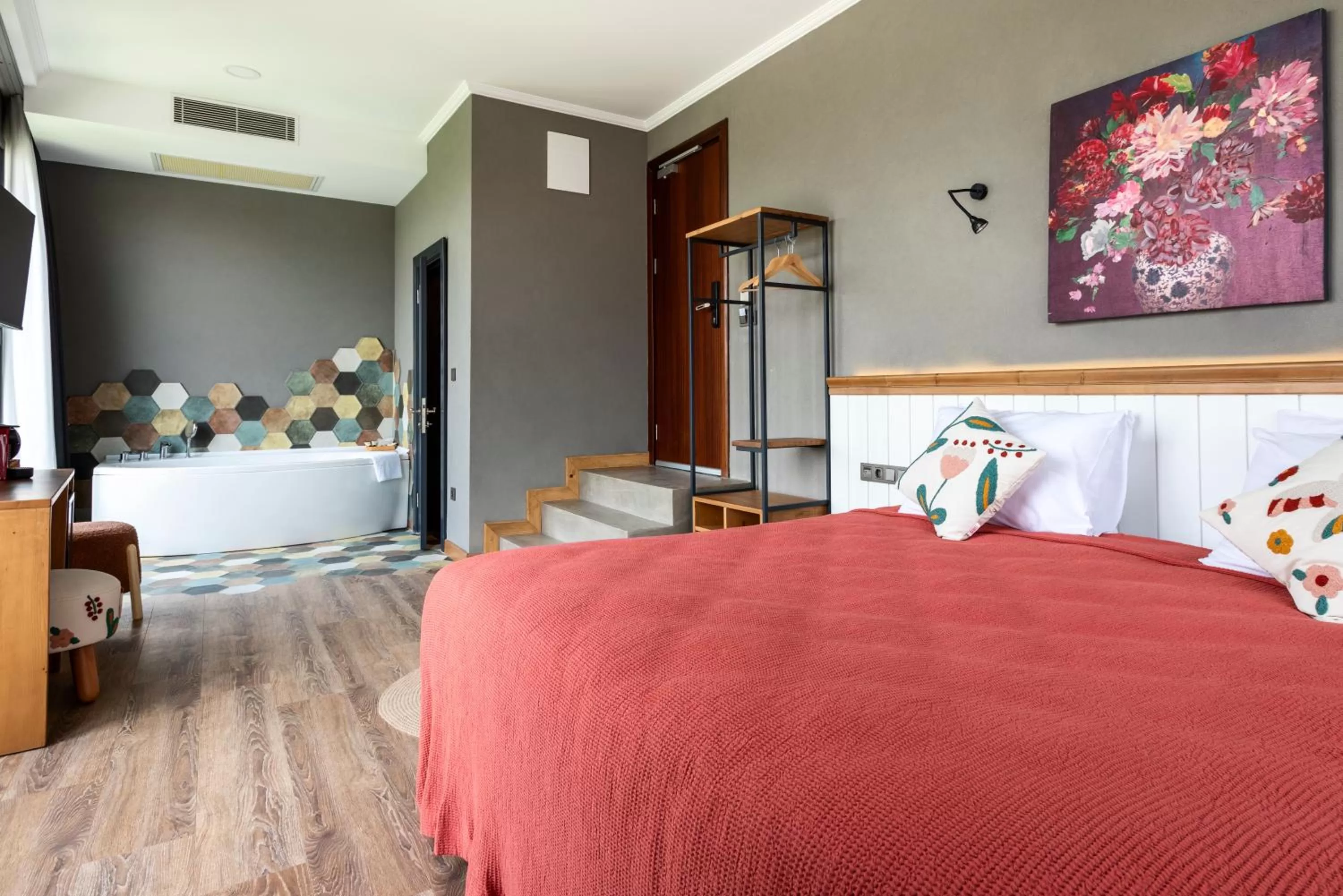 Photo of the whole room, Bed in Istanbul Old City Colorful Houses Balat PETRION Hotel