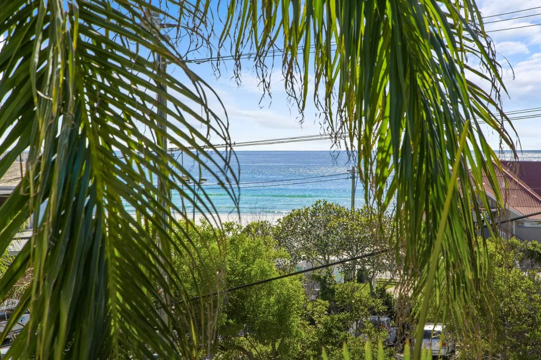 Sea view in Kirra Palms Holiday Apartments