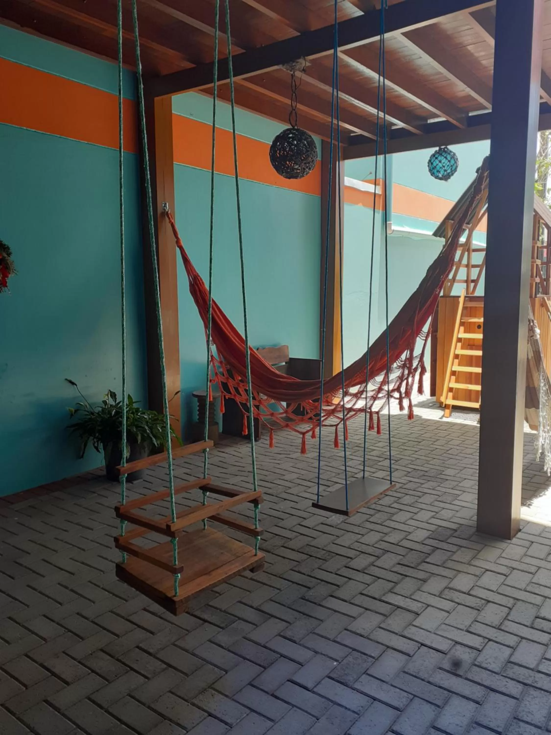 Seating area in Pousada Casa do Luiggi