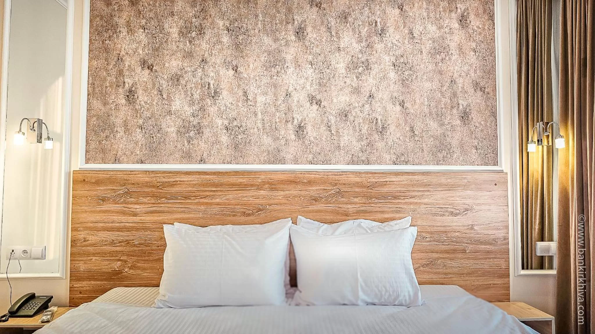 Bed in Hotel Bankir Khiva