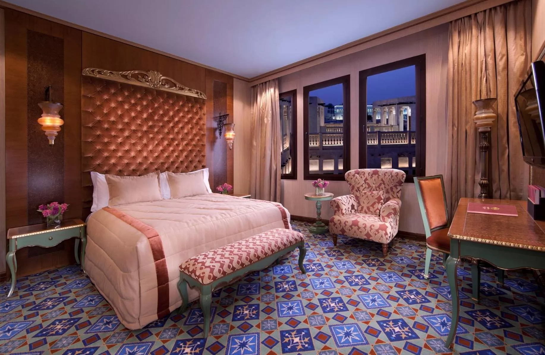 Photo of the whole room, Bed in Souq Waqif Boutique Hotels - Tivoli