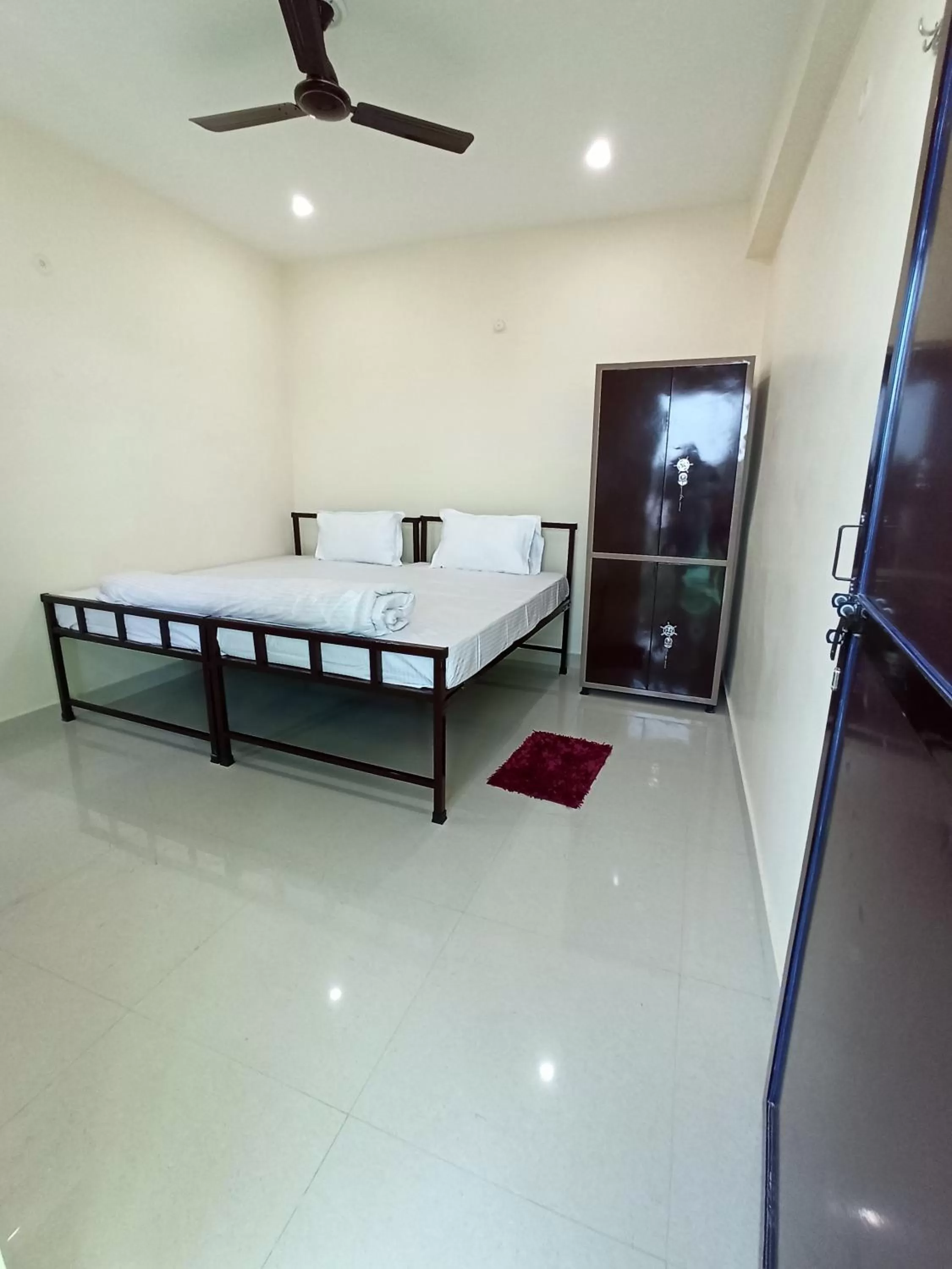 Bed in Hotel Saraswati Palace