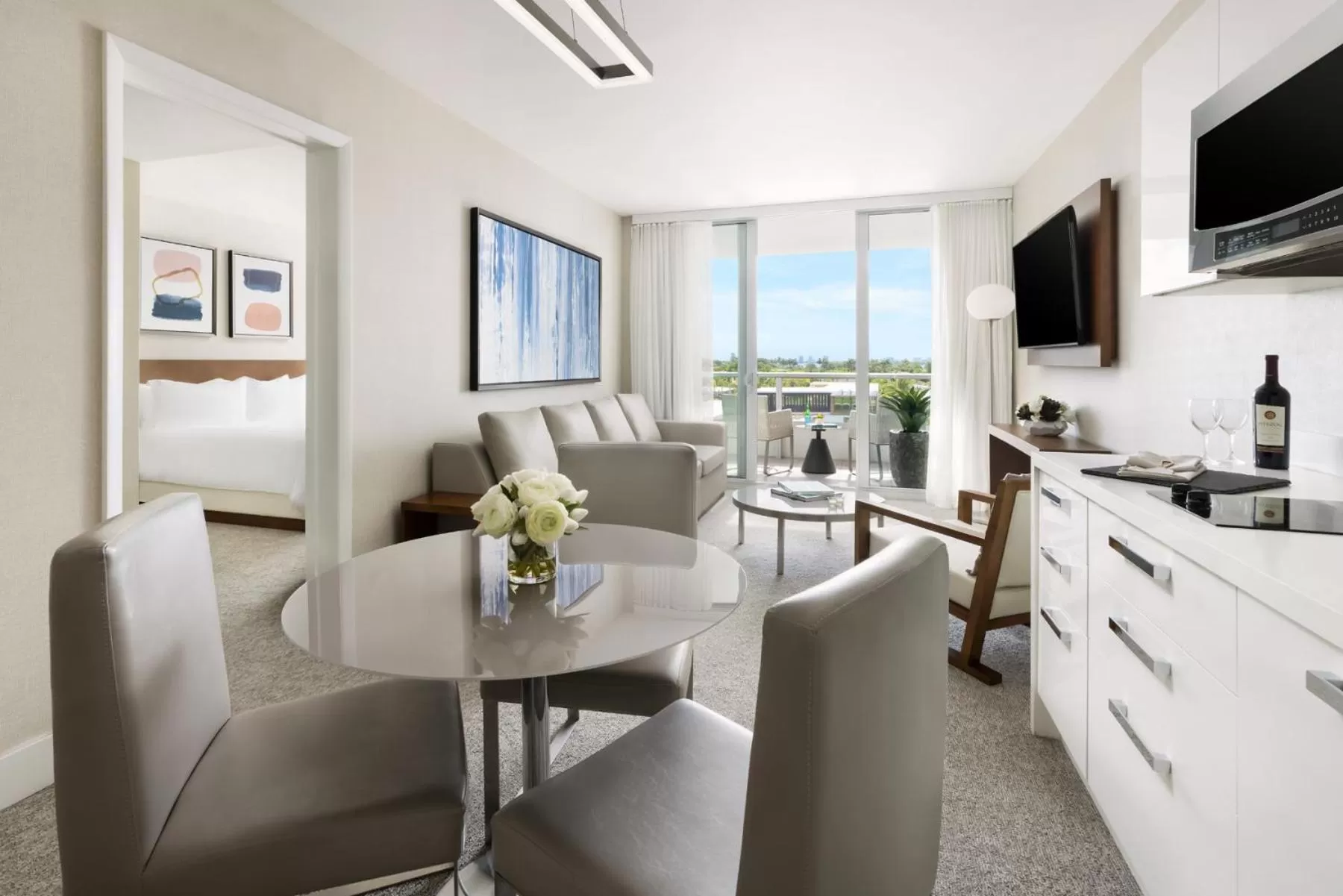 Living room in The Altair Bay Harbor Hotel