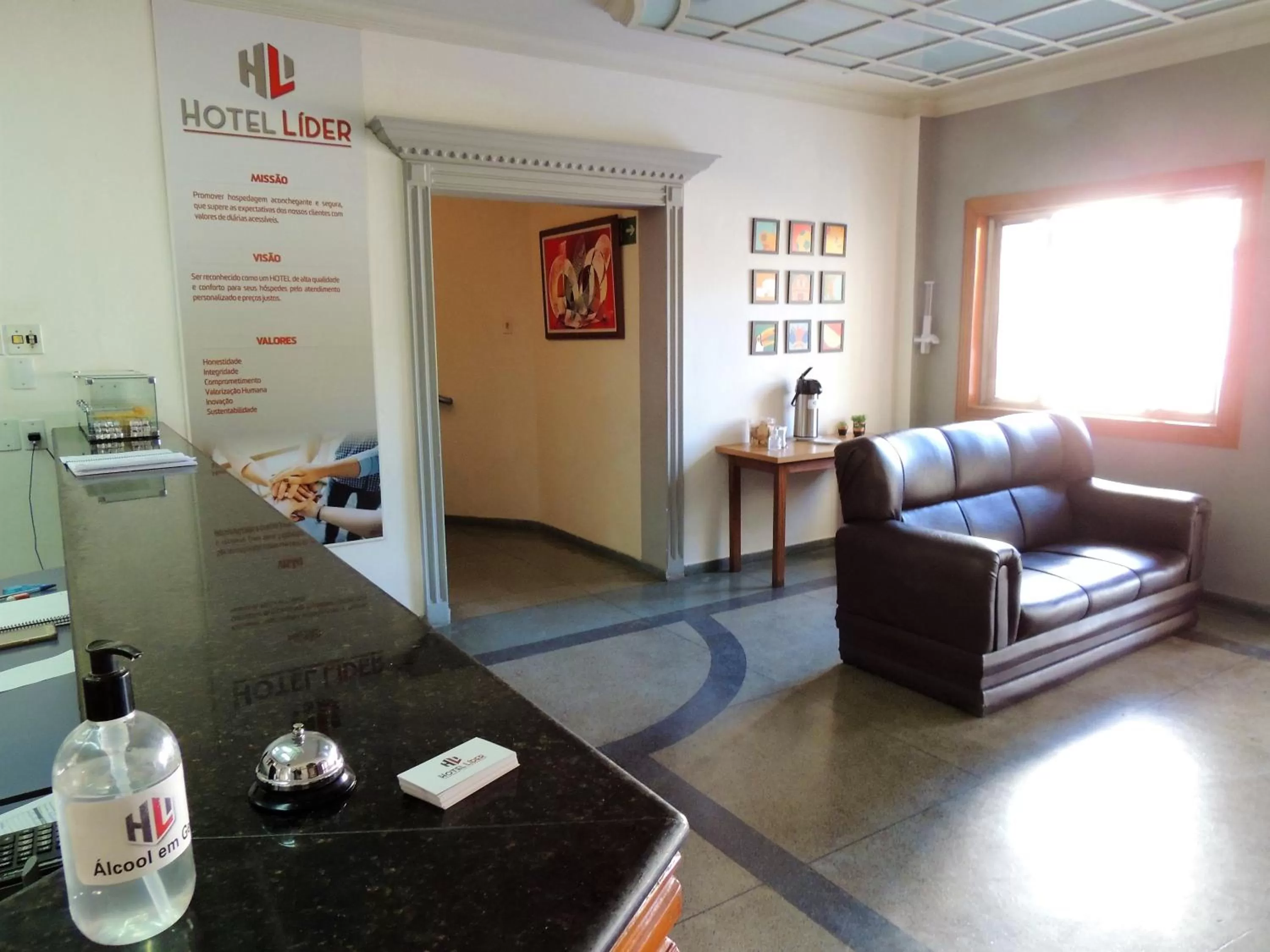 Lobby or reception in Hotel Líder