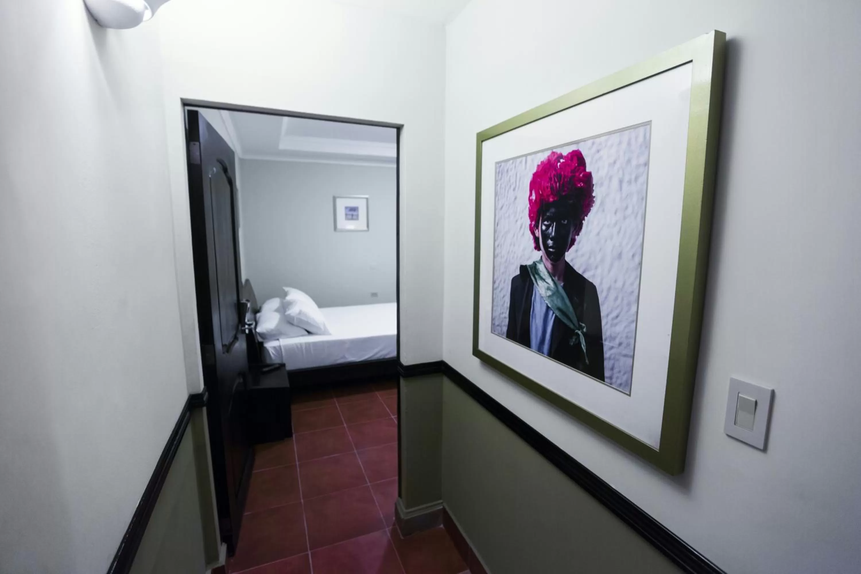 Decorative detail, Bed in Hotel Los Altos Esteli