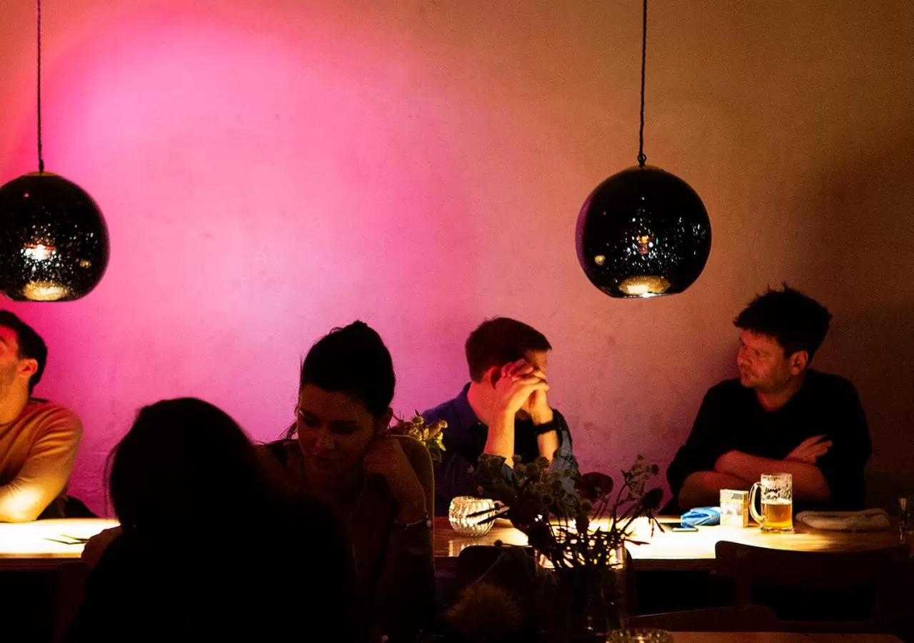 Lounge or bar in Michelberger Hotel